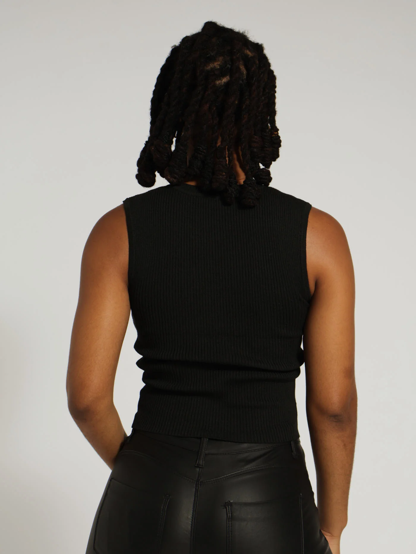 Rhinestone Top - Black - Image 3