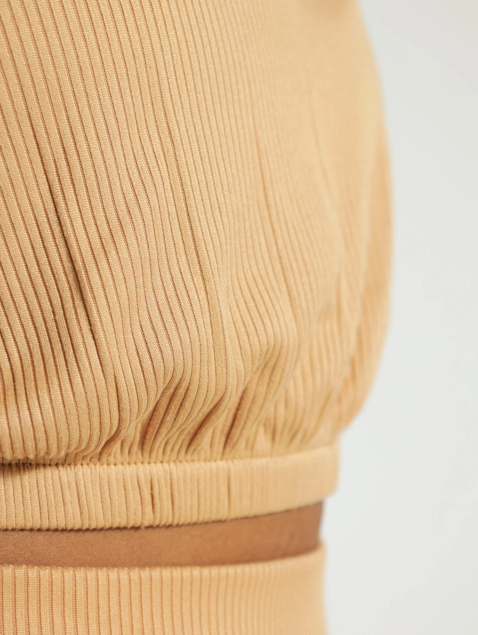 Rib Elastic Waist Crop - Image 5