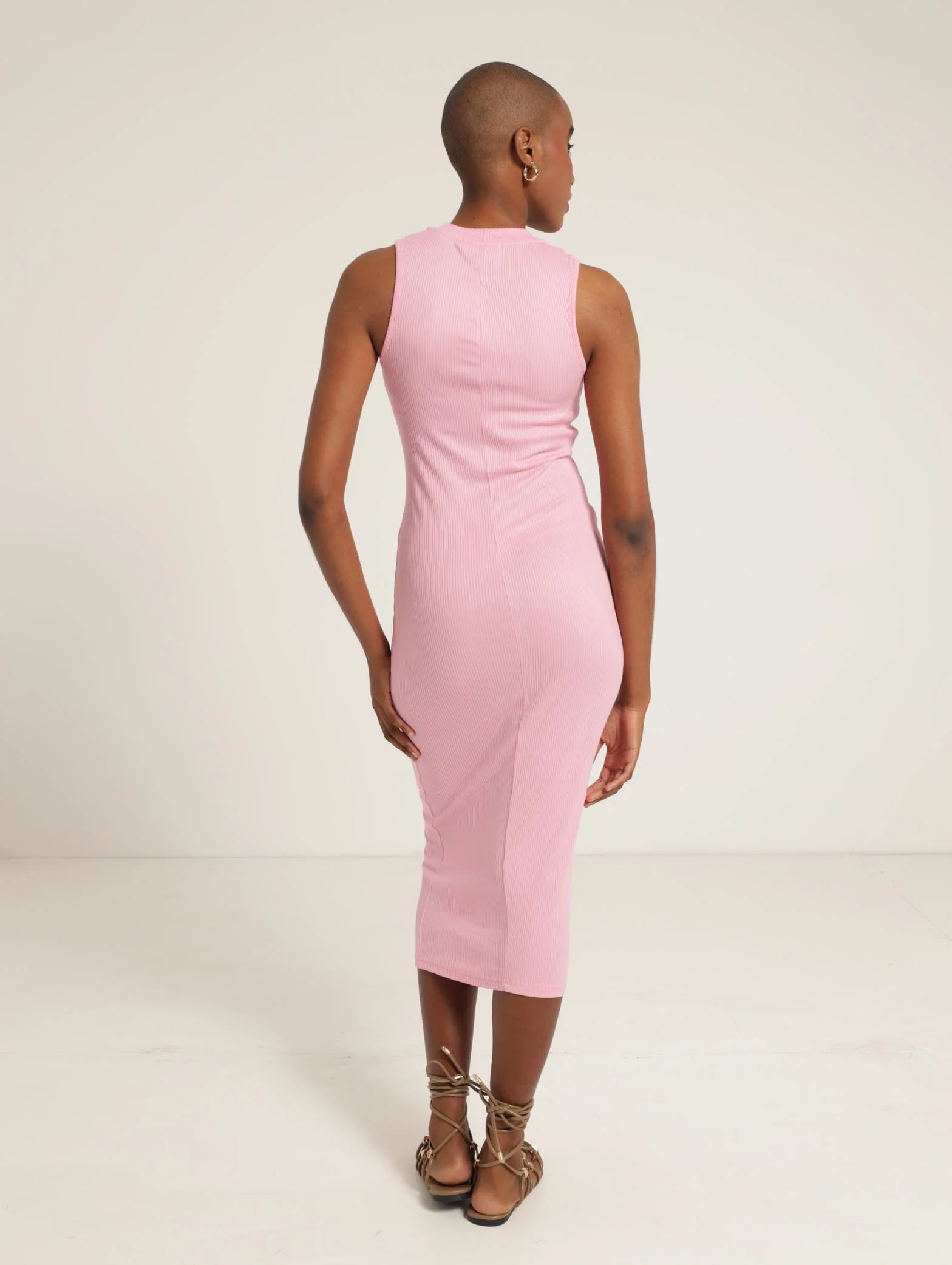 Rib Midi Dress - Image 3