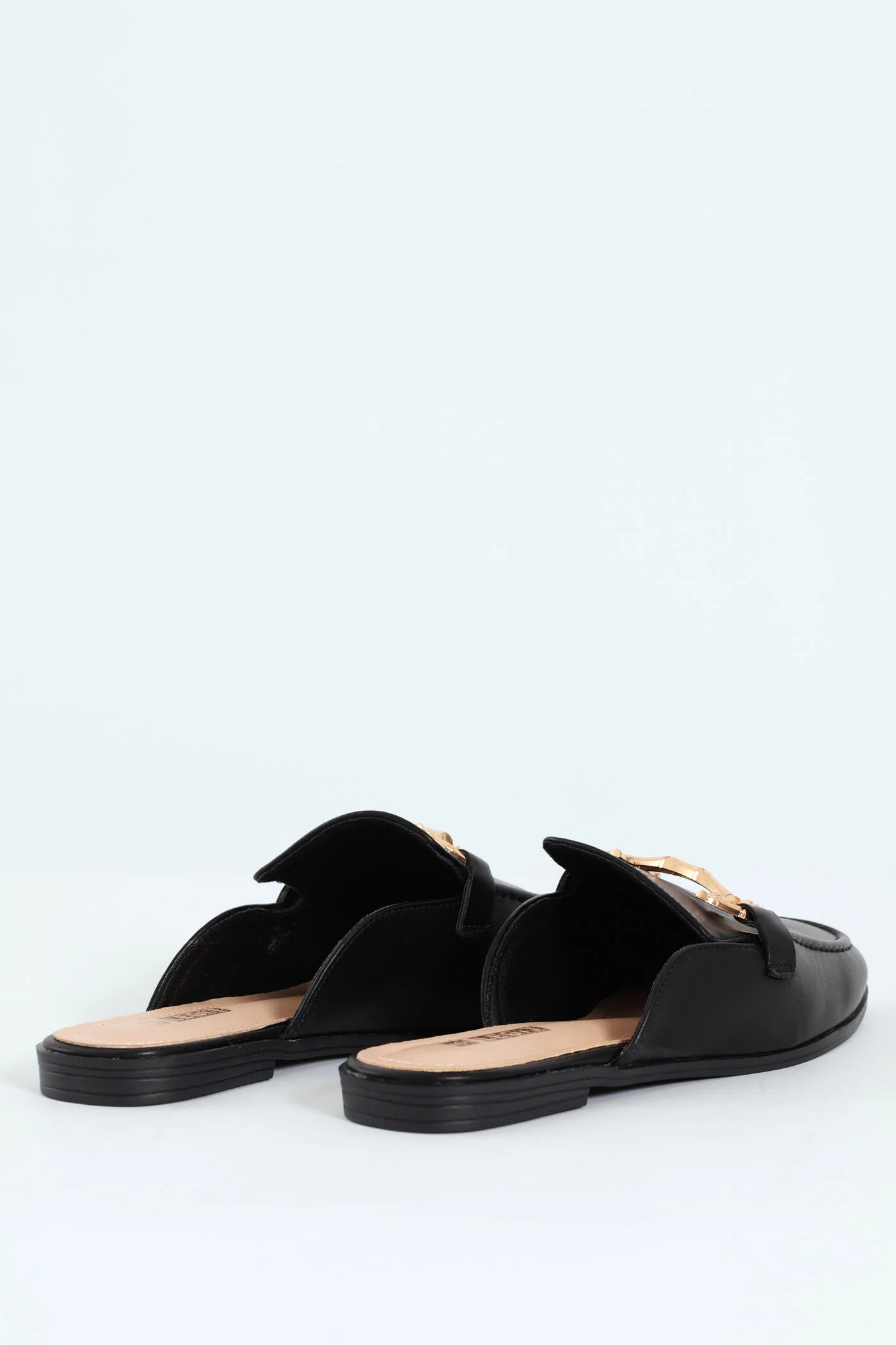Ridged Bar Trim Push In Loafer - Black - Image 2