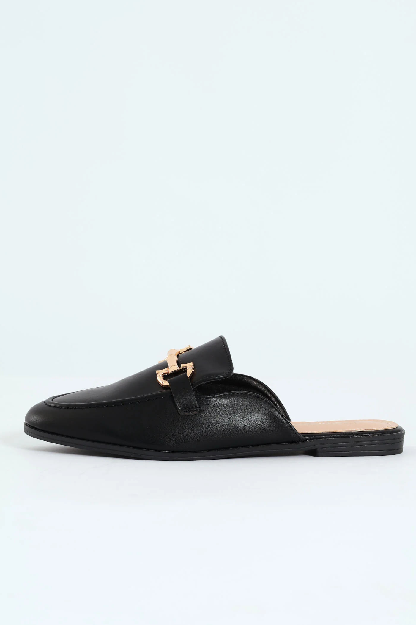 Ridged Bar Trim Push In Loafer - Black - Image 4