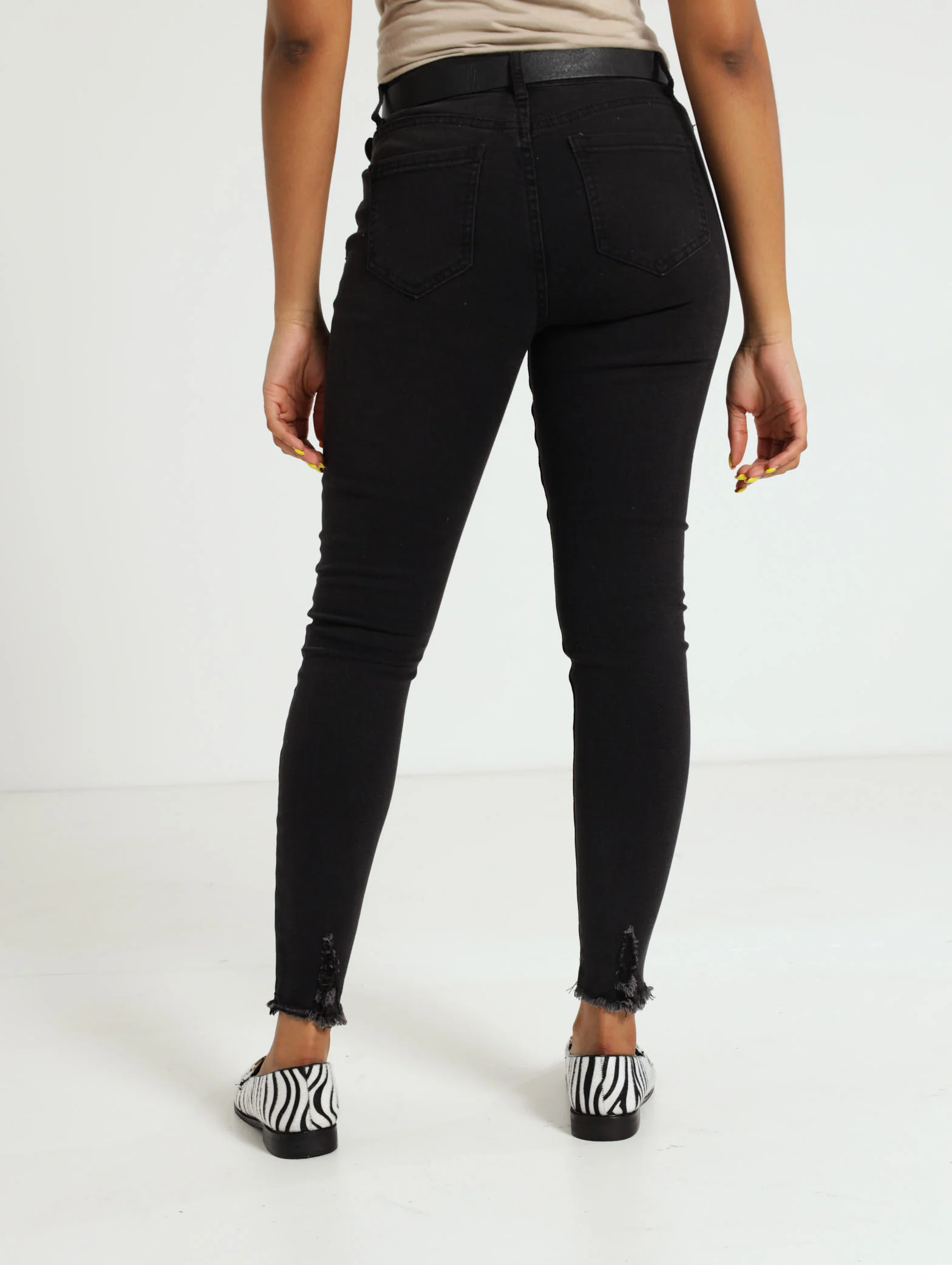 Rip & Repair Patch Belted Skinny Jean - Image 3