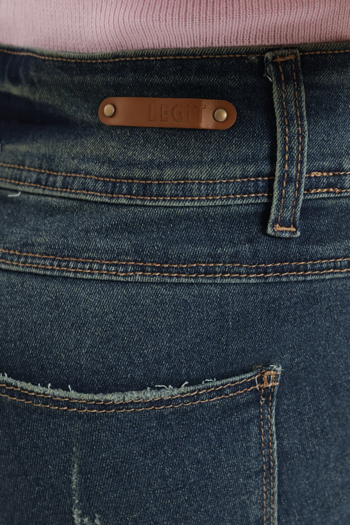 Rip & Repair Tea Stain Mid Rise Skinny Jean - Ink - Image 2