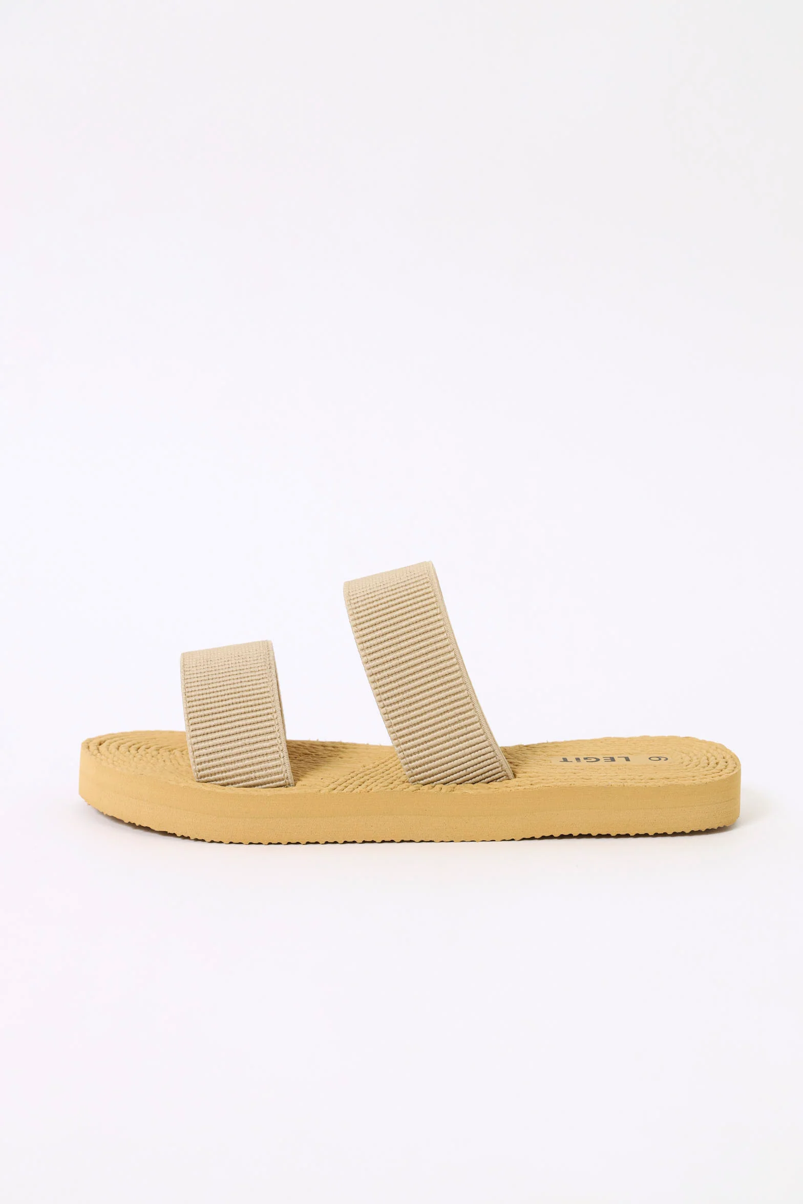 Rope Knit Double Strap Sandal - Oatmeal - Image 3