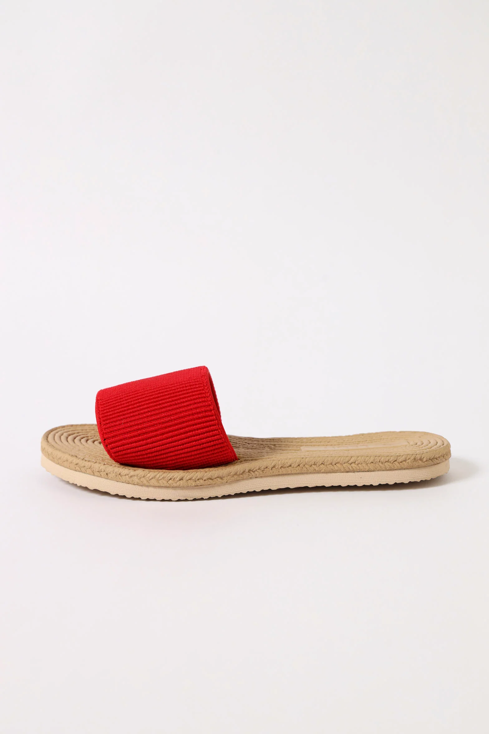 Rope Knit One Strap Sandal - Tangerine - Image 3