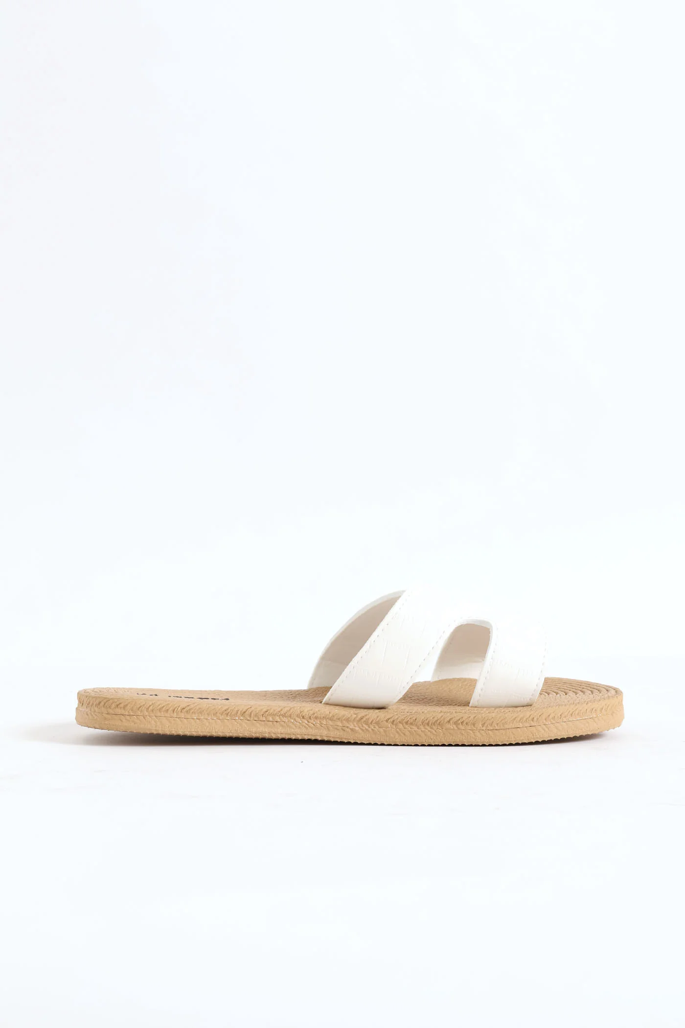 Rope Look Mule Sandal - White - Image 4