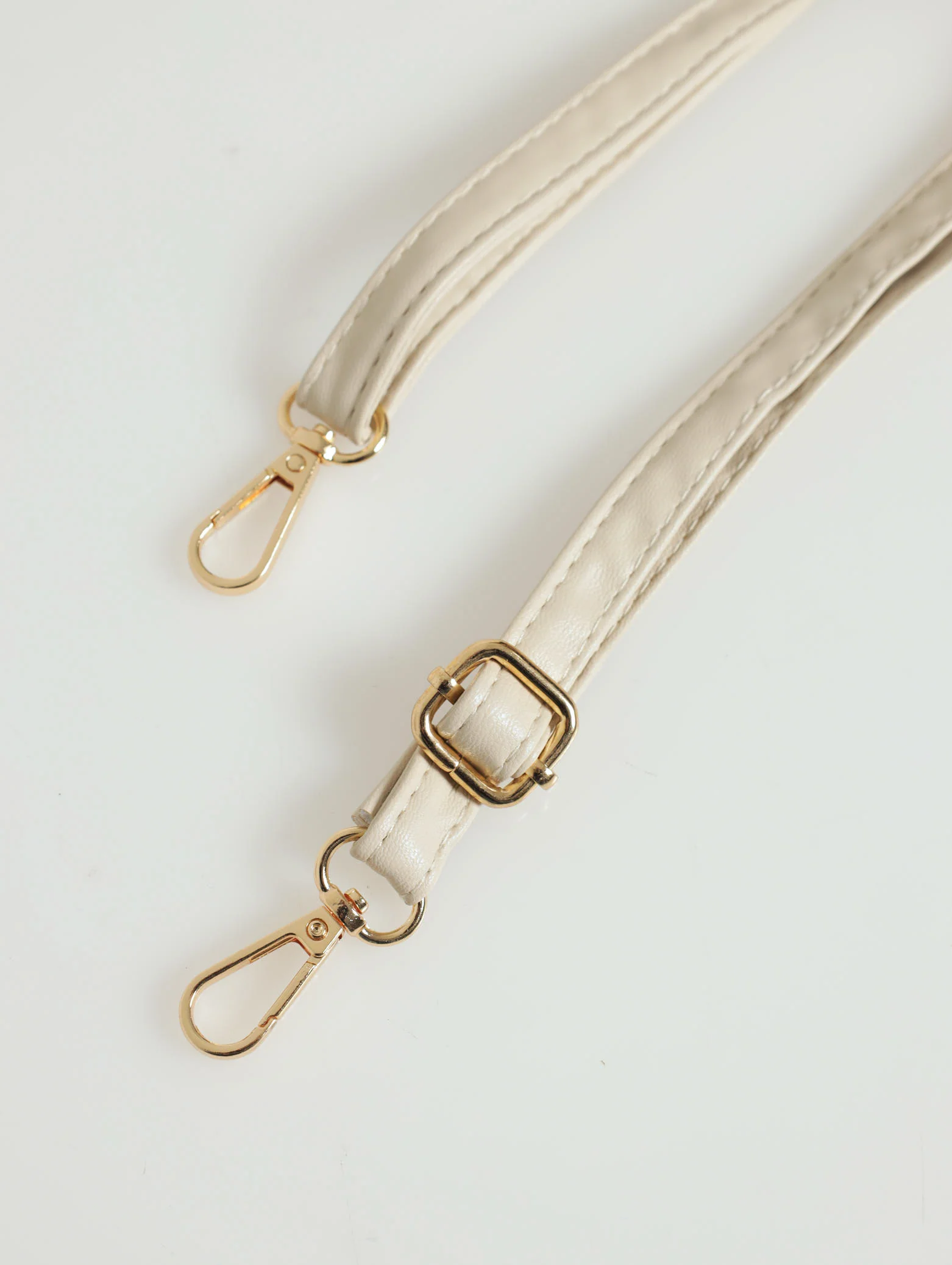 Rouched Top Handle Mini Satchel - Cream - Image 4