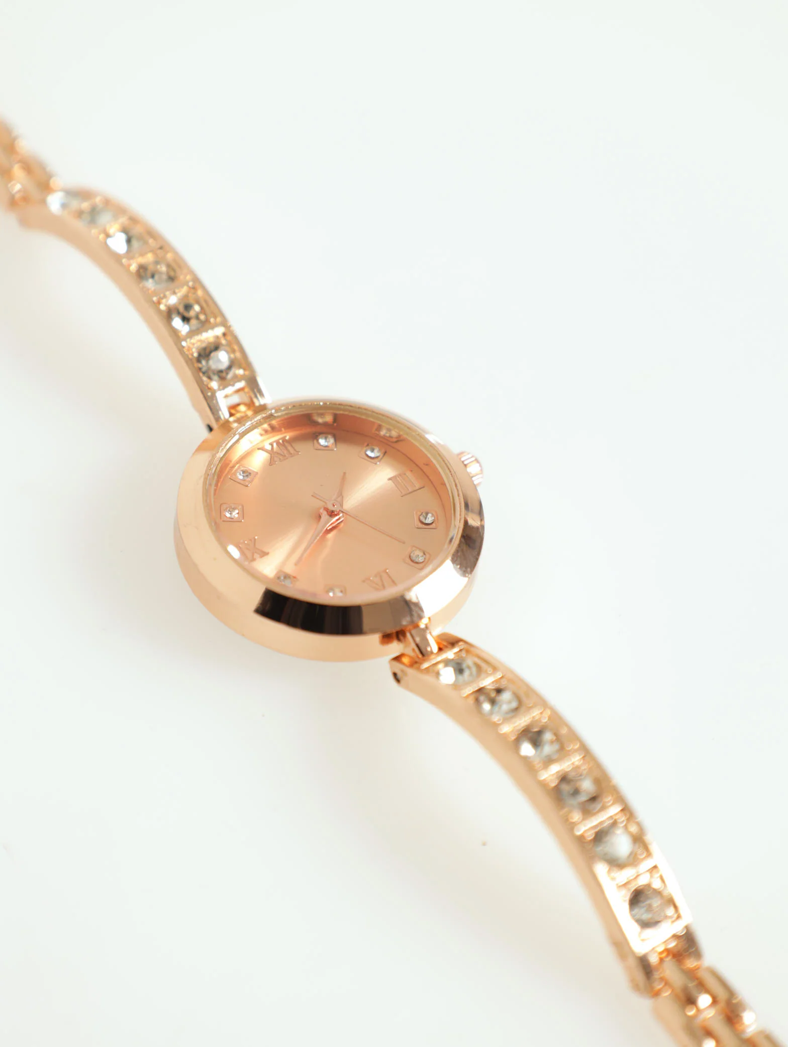 Round Face Watch With Gem Strap - Image 2