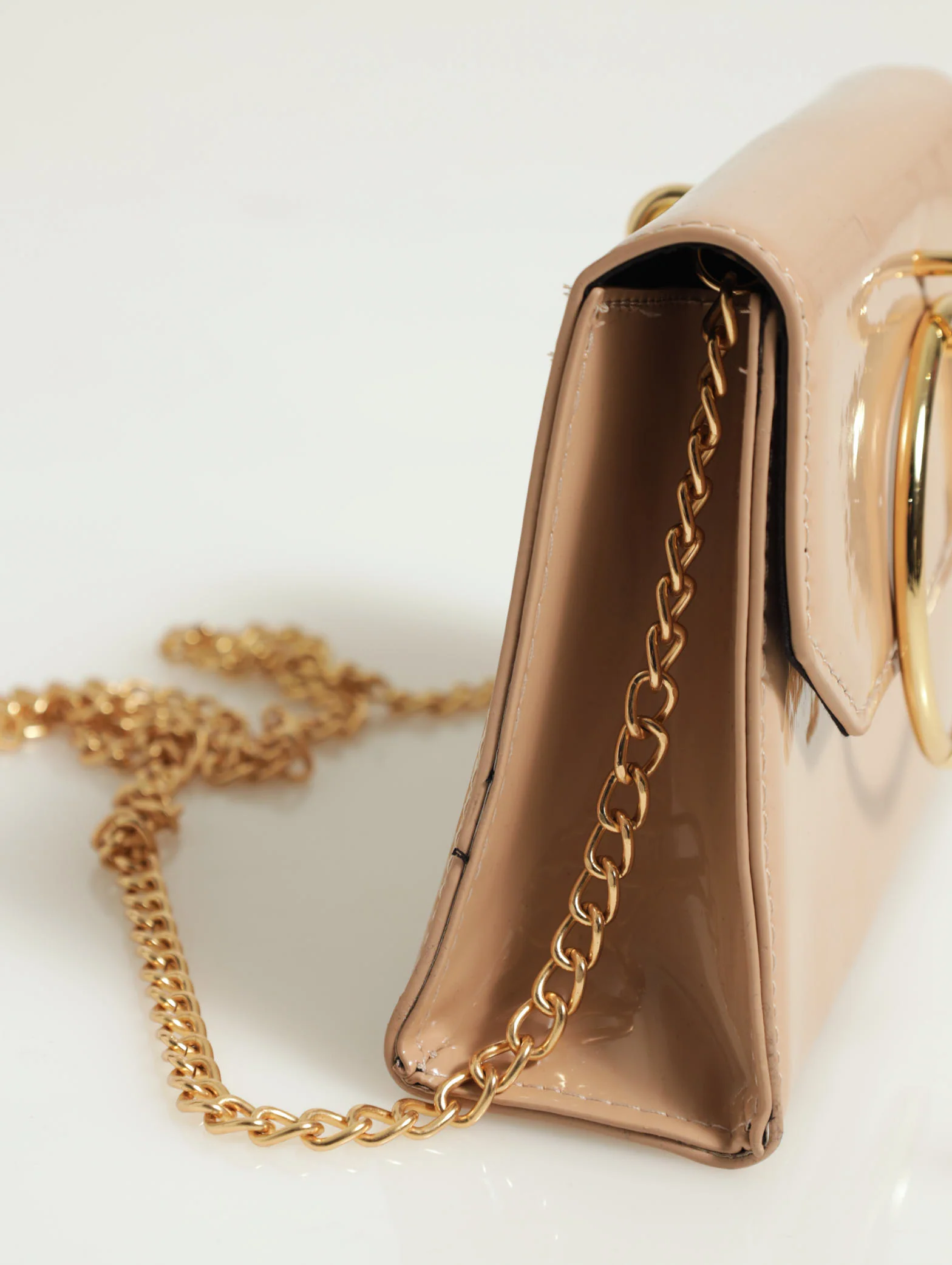 Round Handle Chain Satchel - Image 3