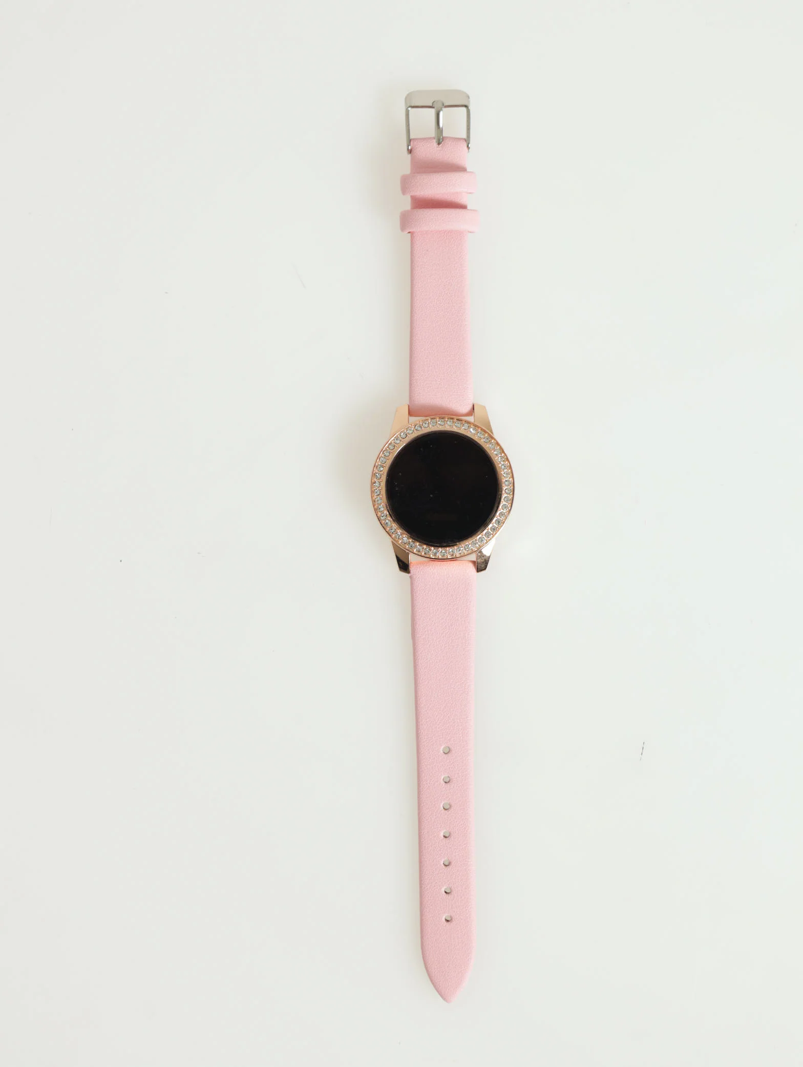 Round Rubber Strap Digital Watch