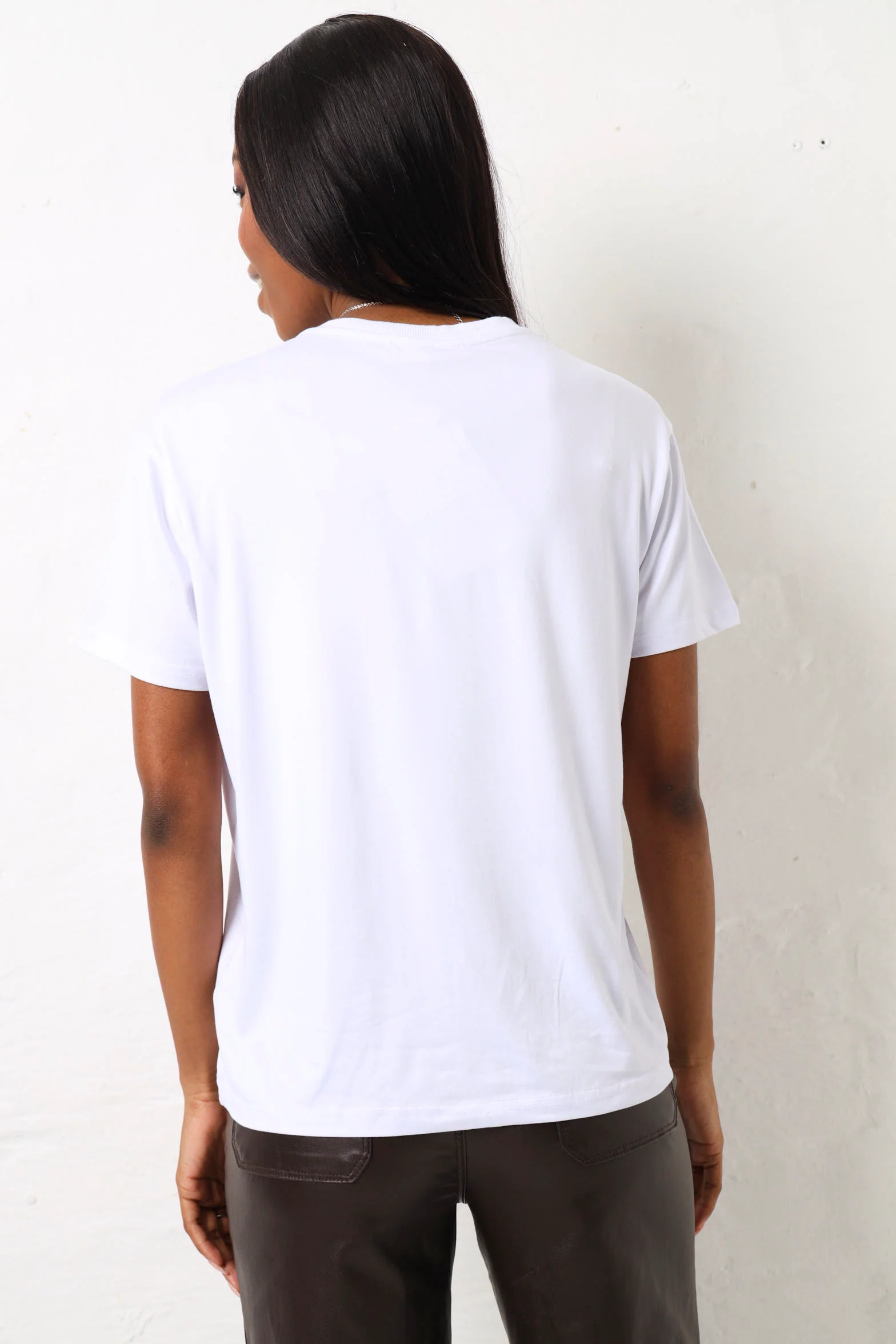 Runway Girl Icon Screen Tee - White - Image 4