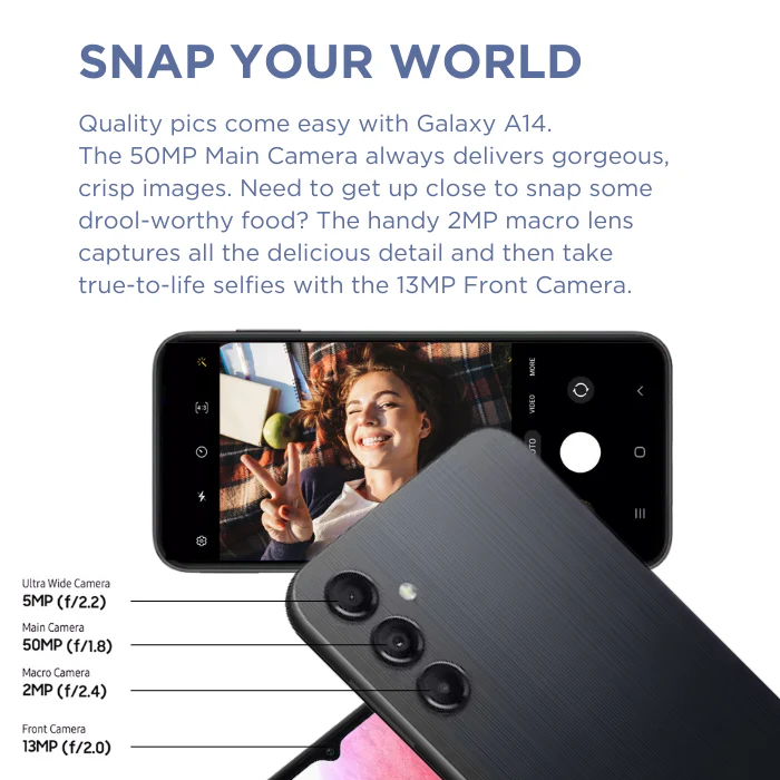 Galaxy A14 64GB Dual Sim Telkom - Image 4