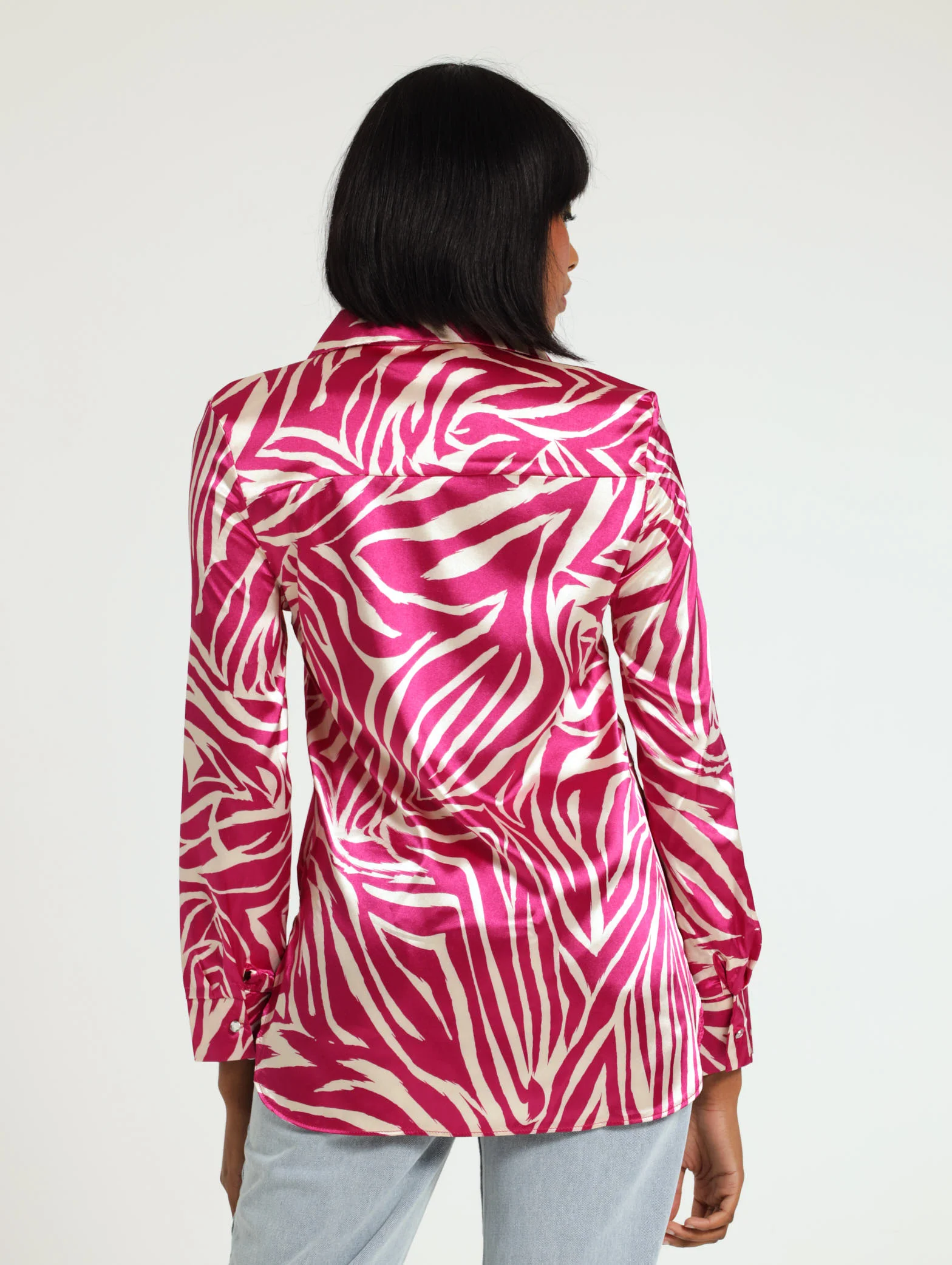 Satin Animal Print Shirt - Image 3