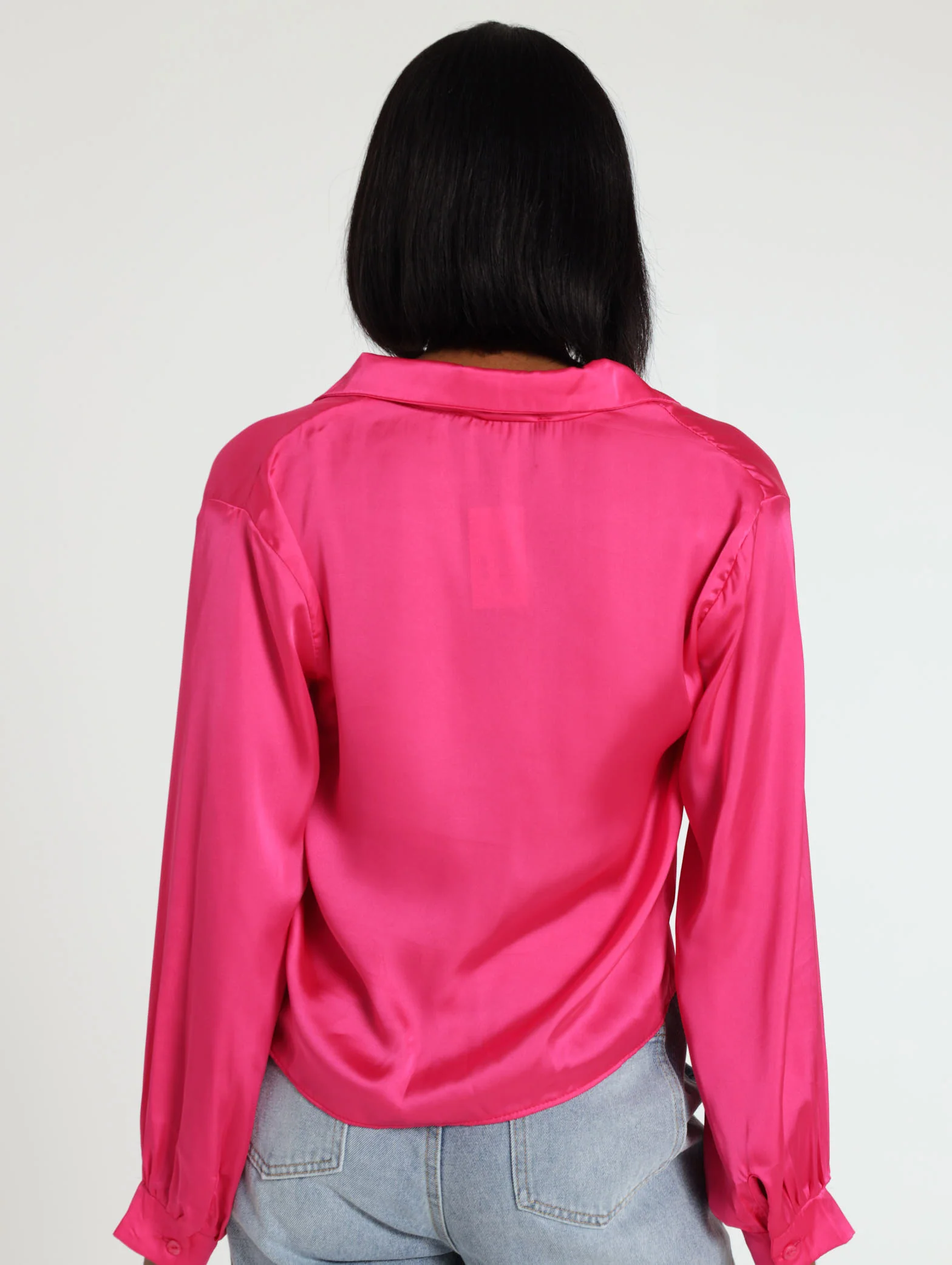 Satin Blouse Heart Buttons - Image 3