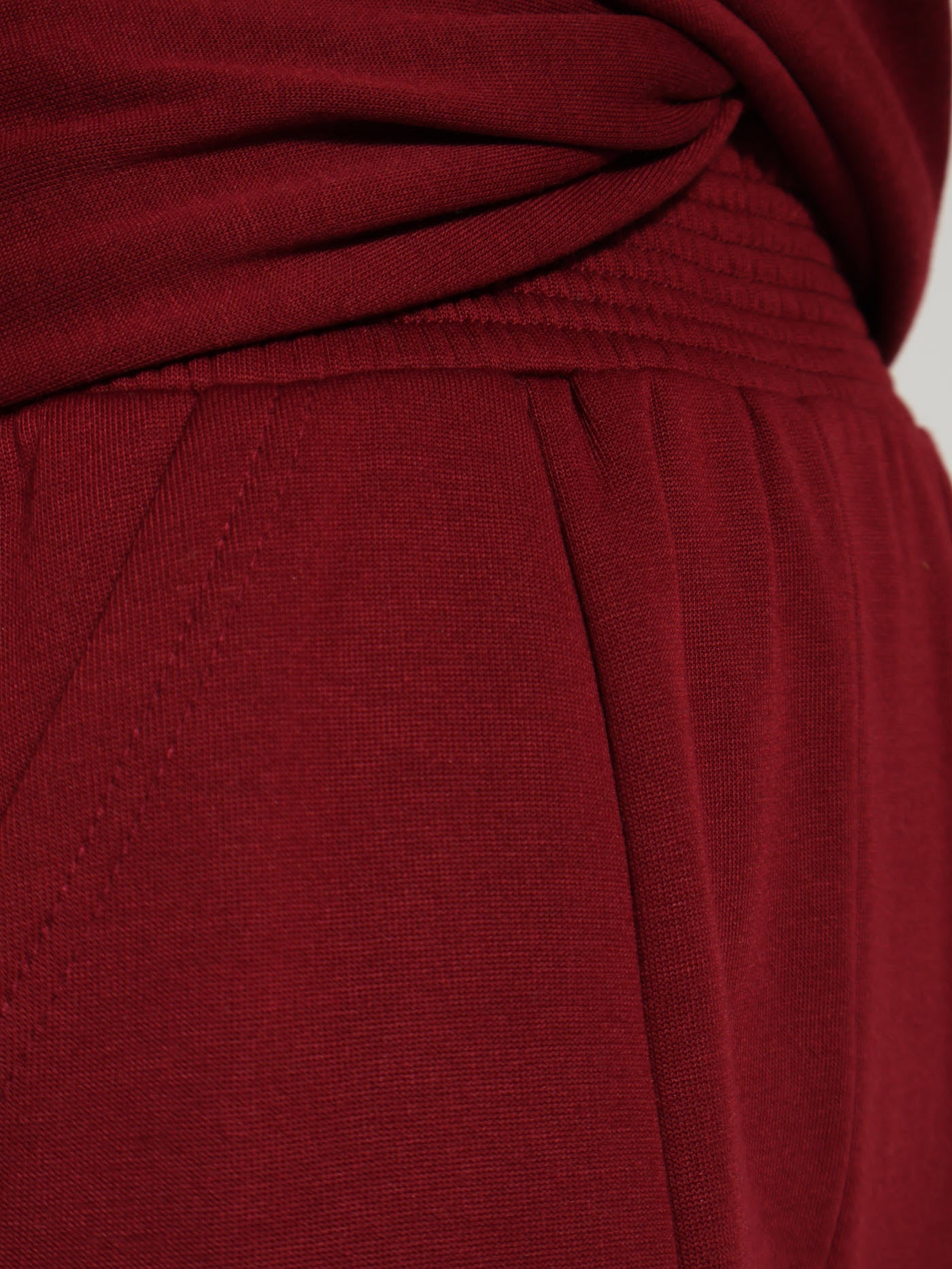 Seam Front Jogger - Burgundy - Image 4