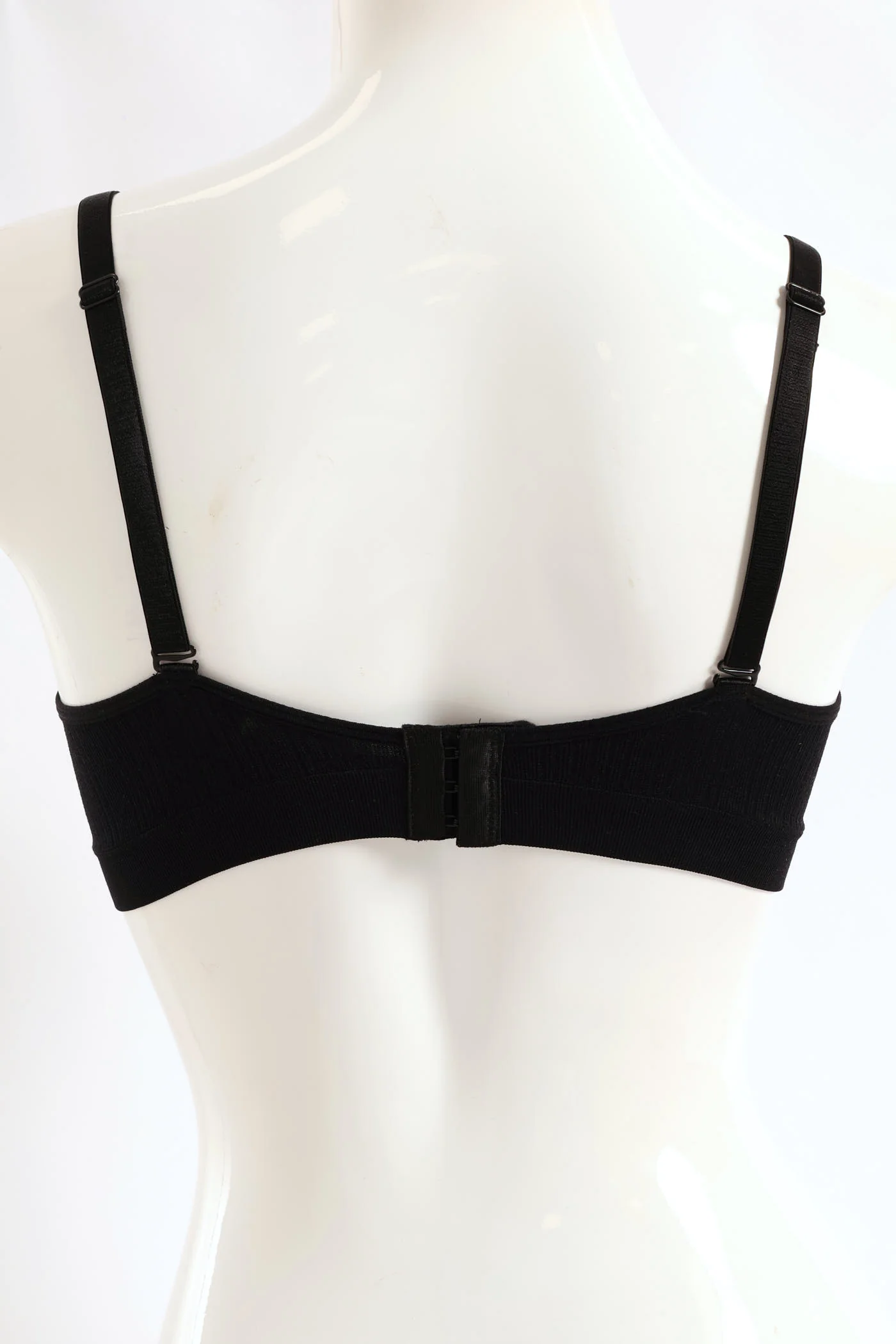 Seamless Balconette Bra - Black - Image 3
