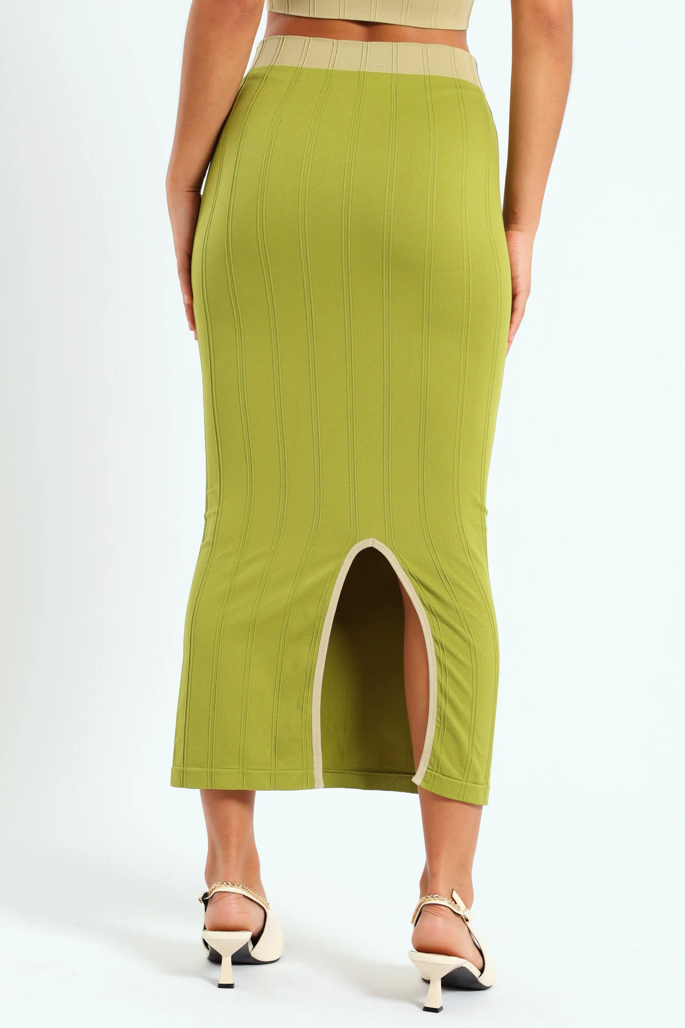 Seamless Skirt - Chartreuse - Image 5
