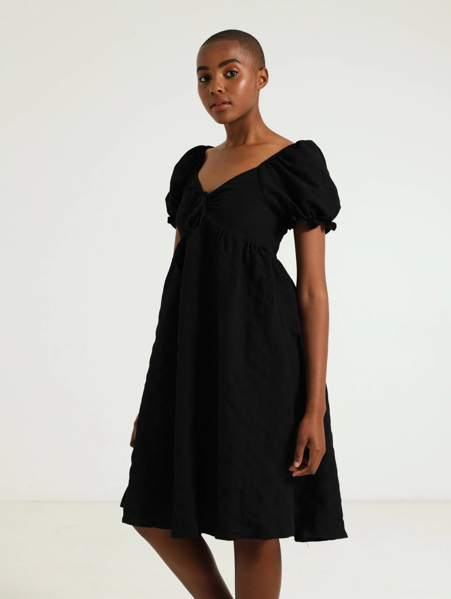 Seersucker Mini Dress - Image 2