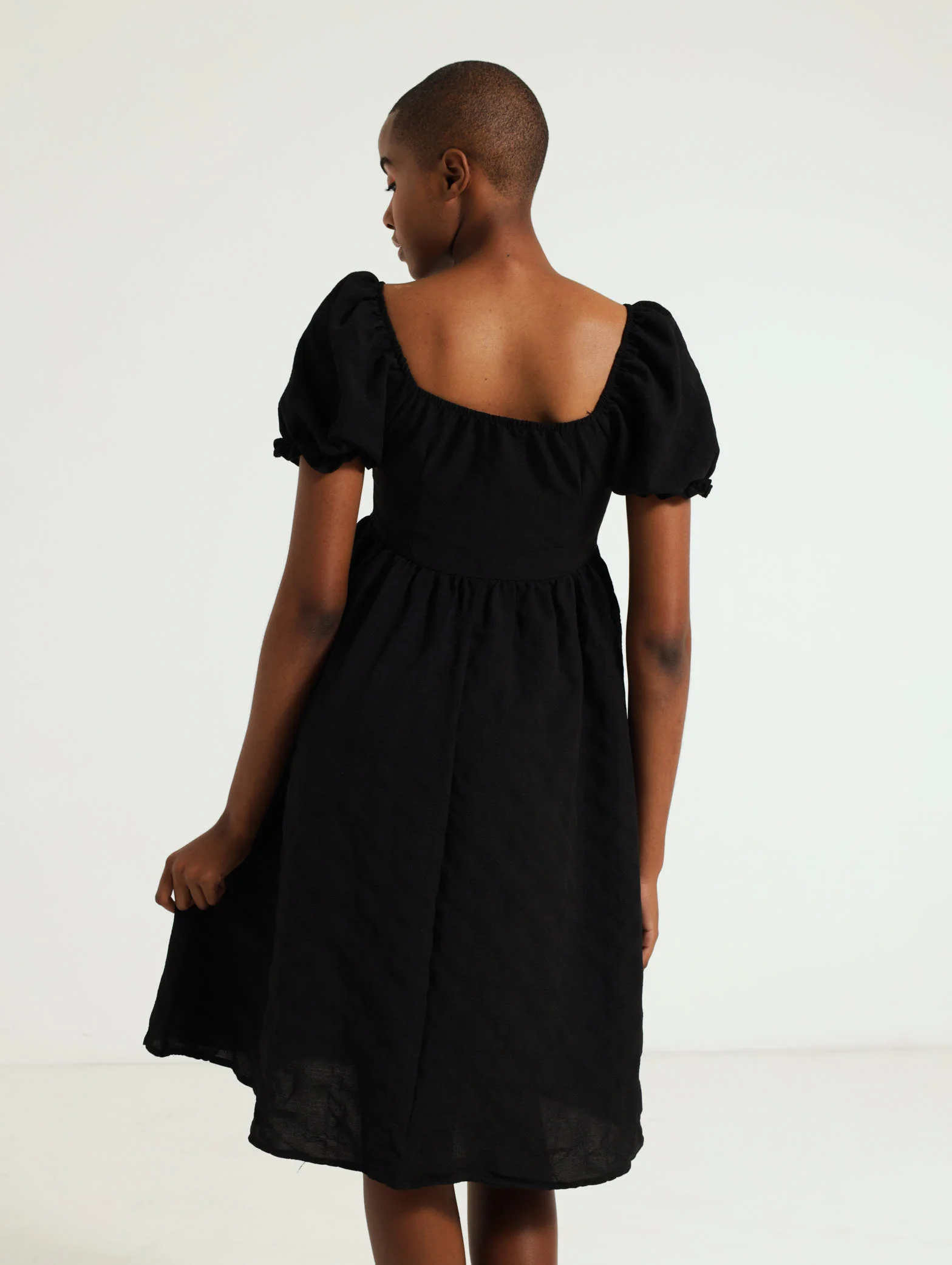 Seersucker Mini Dress - Image 3