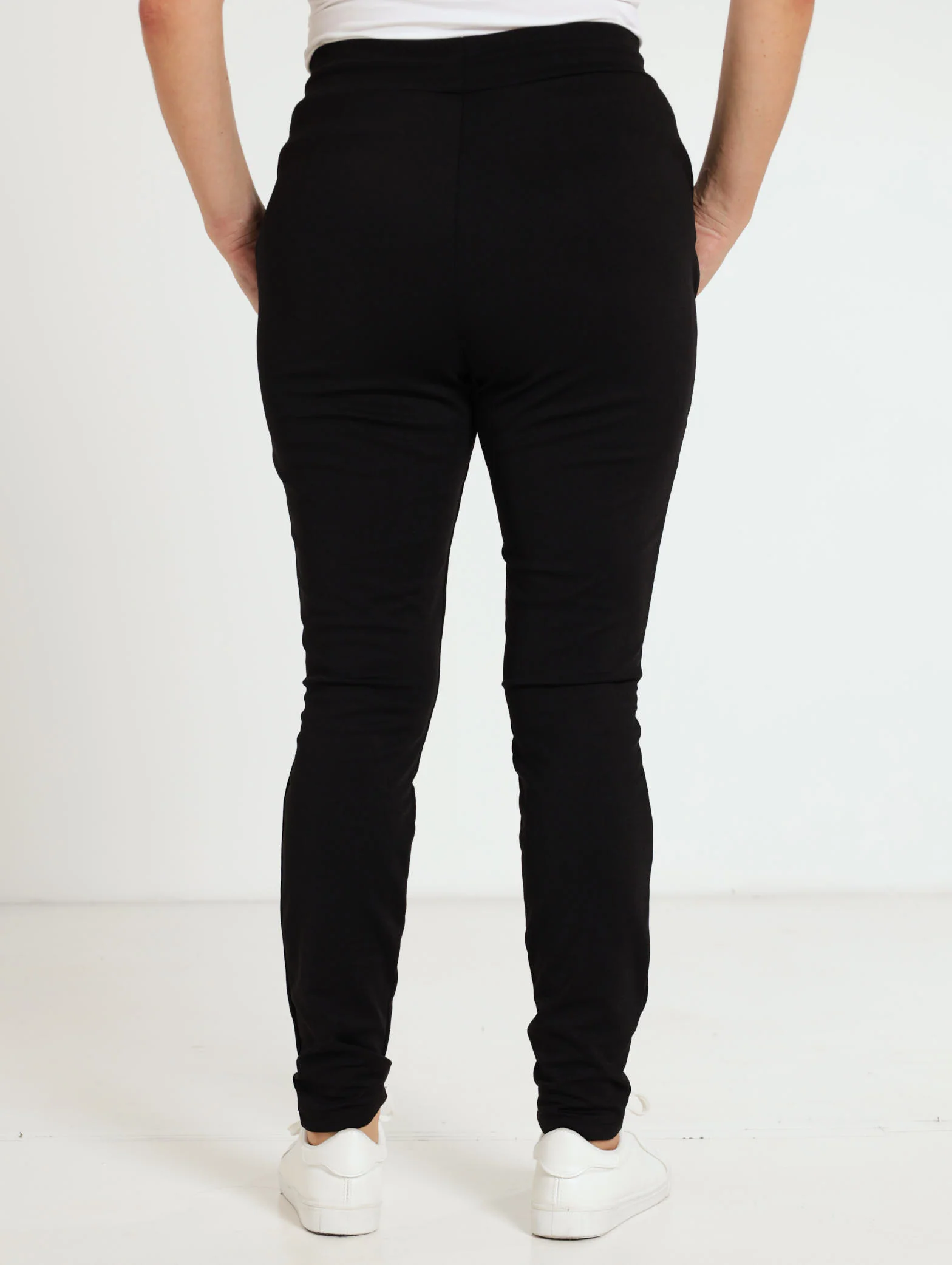 Self Belt Elasticated Slimleg Pants - Image 3
