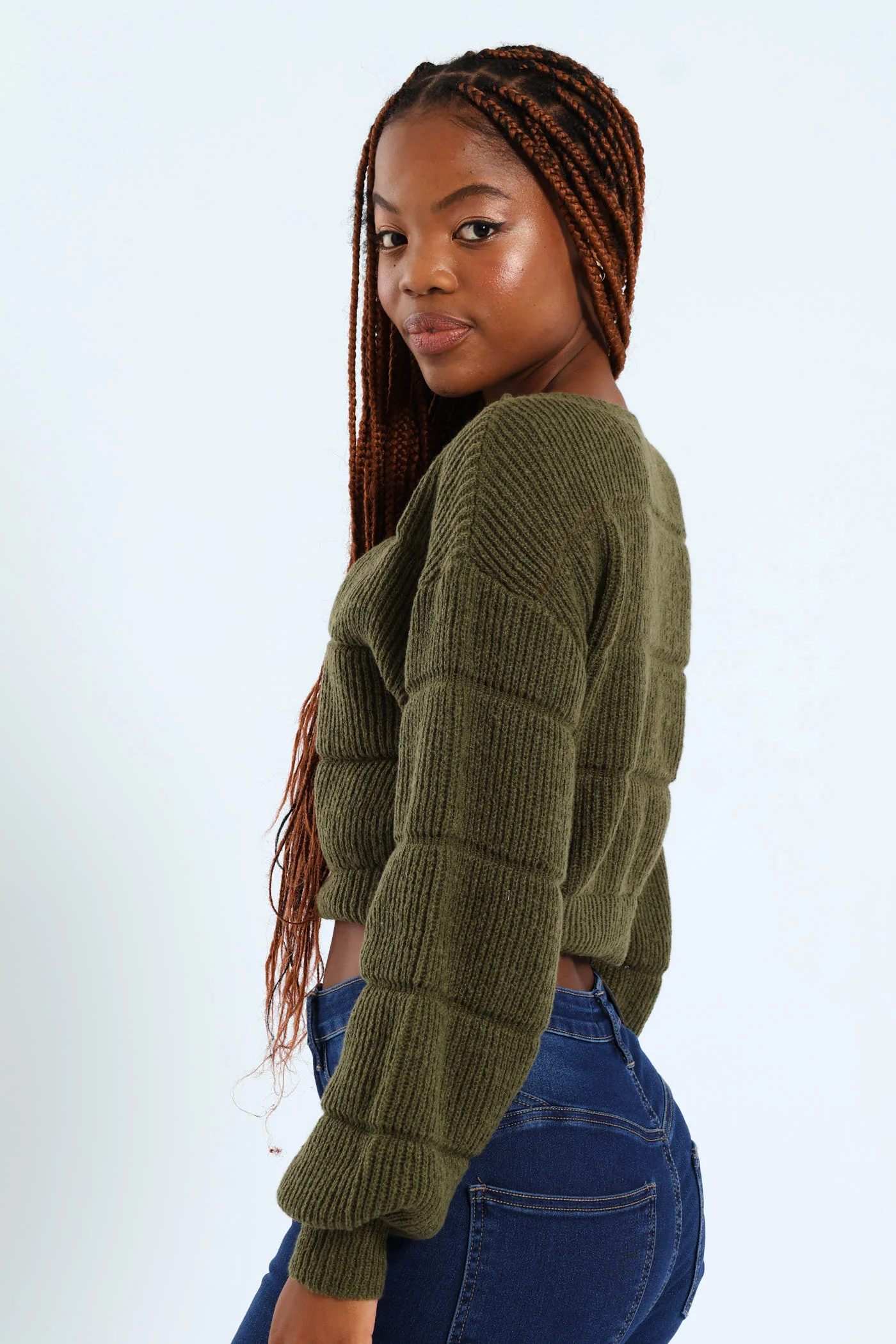 Self Stripe Pullover - Fatigue - Image 3