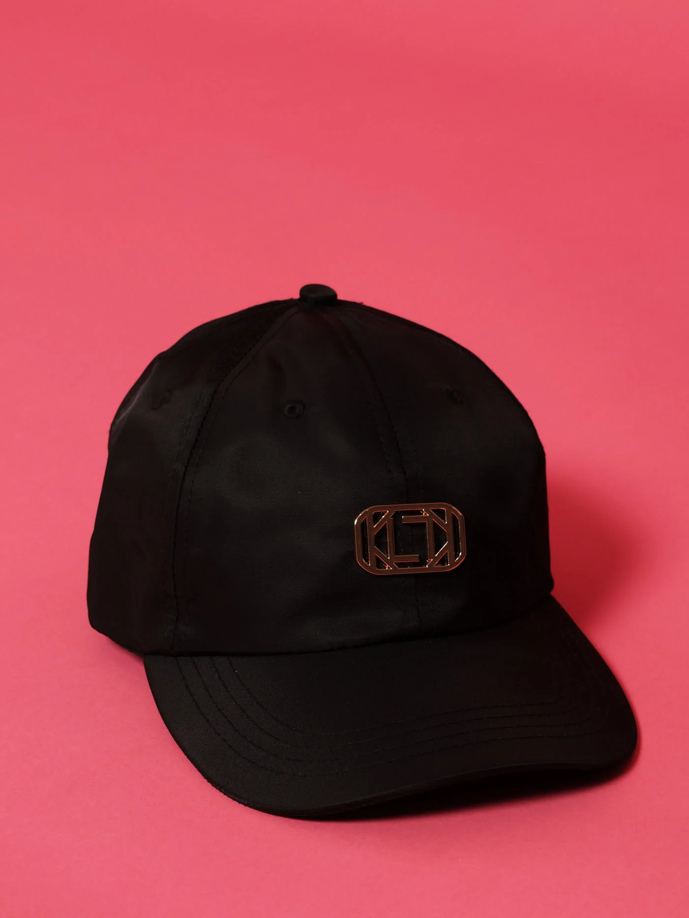 Sheen Monogram Plaque Peak Cap - Black - Image 2