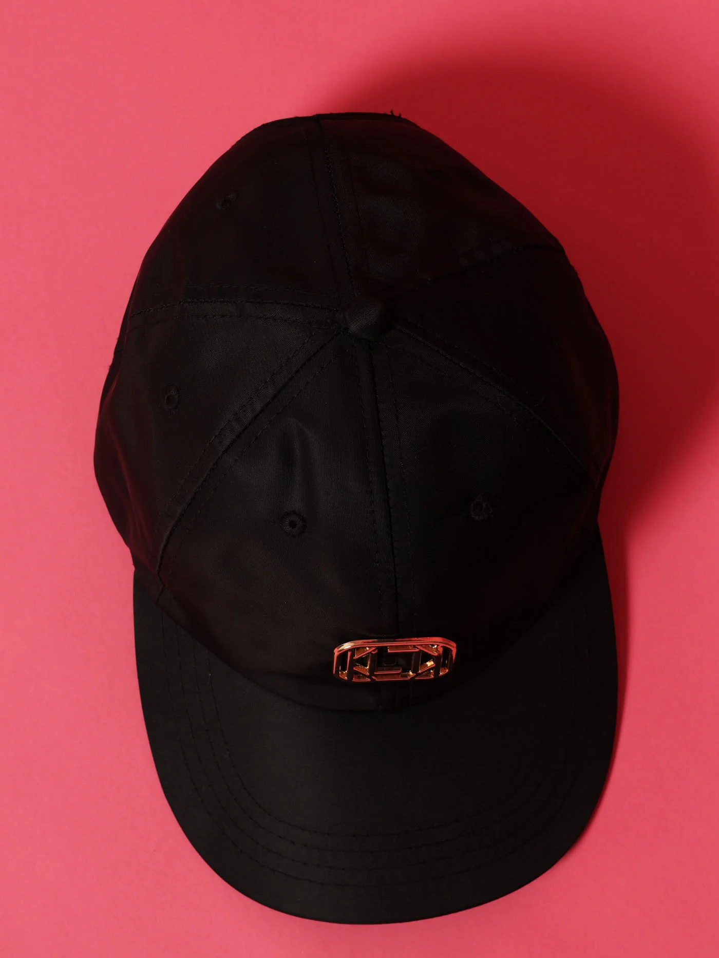 Sheen Monogram Plaque Peak Cap - Black - Image 4