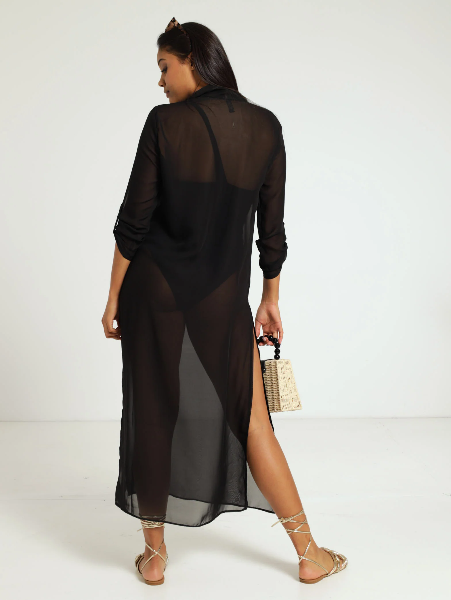 Sheer Collard Cover Up - Image 3