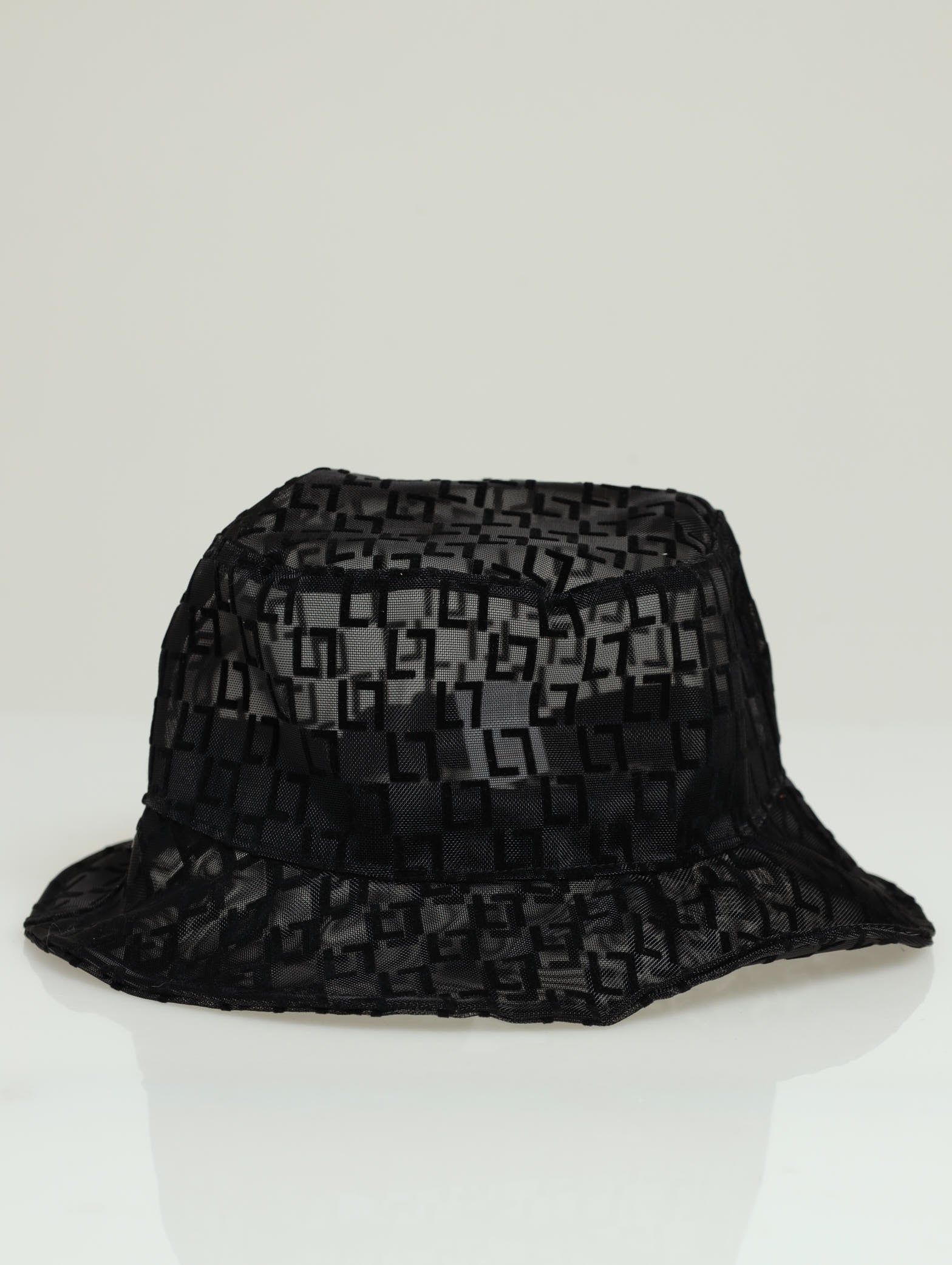 Sheer Monogram Bucket Hat - Black - Image 6