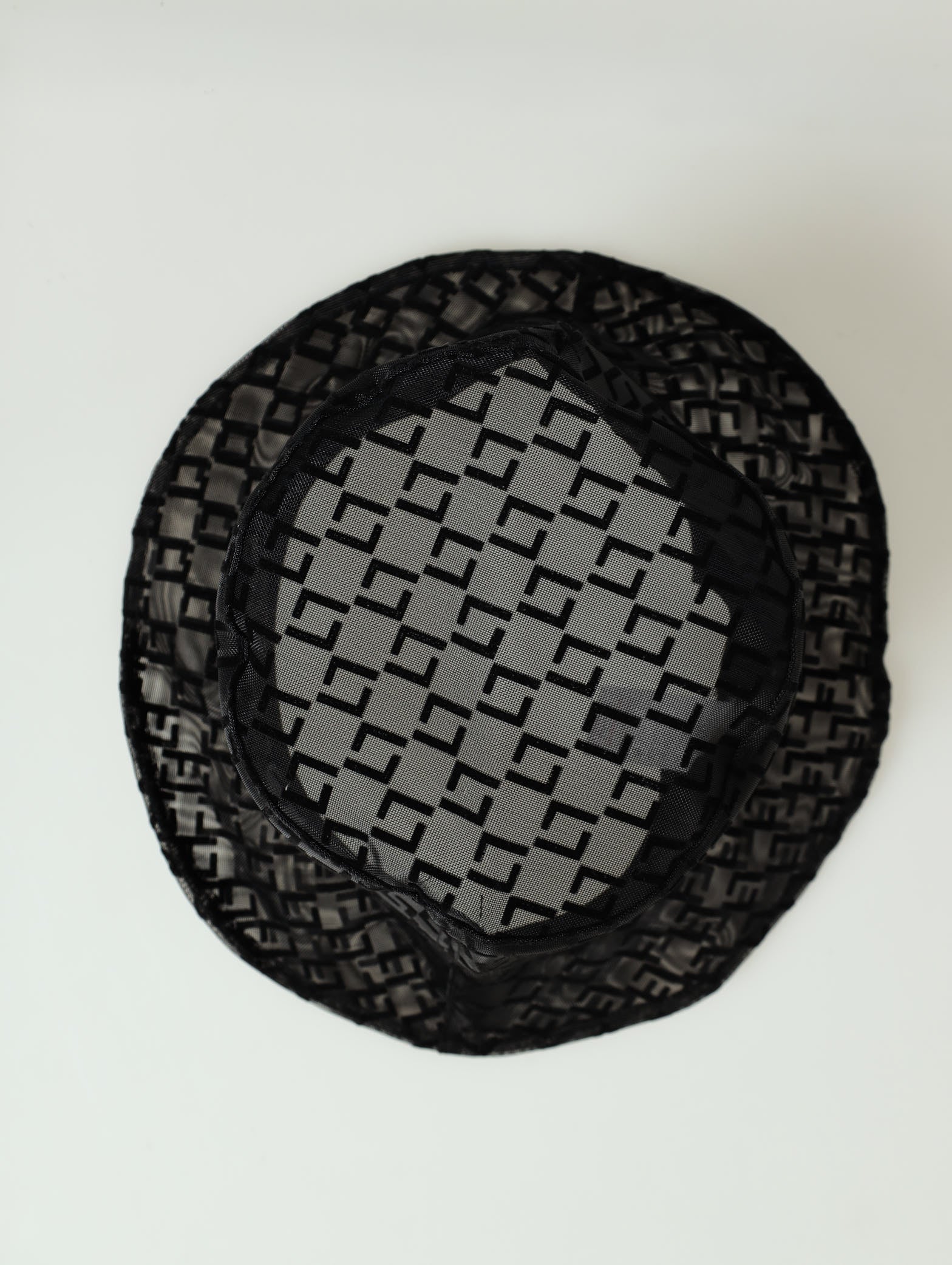 Sheer Monogram Bucket Hat - Black - Image 7