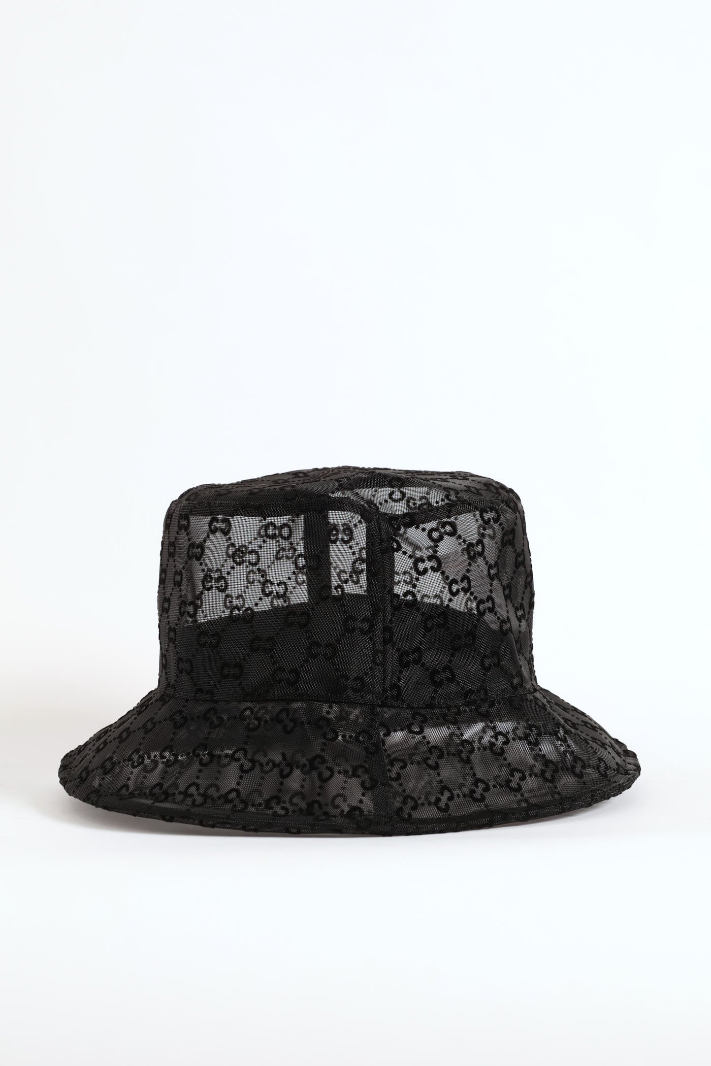 Sheer Updated Monogram Bucket Hat - Black - Image 4