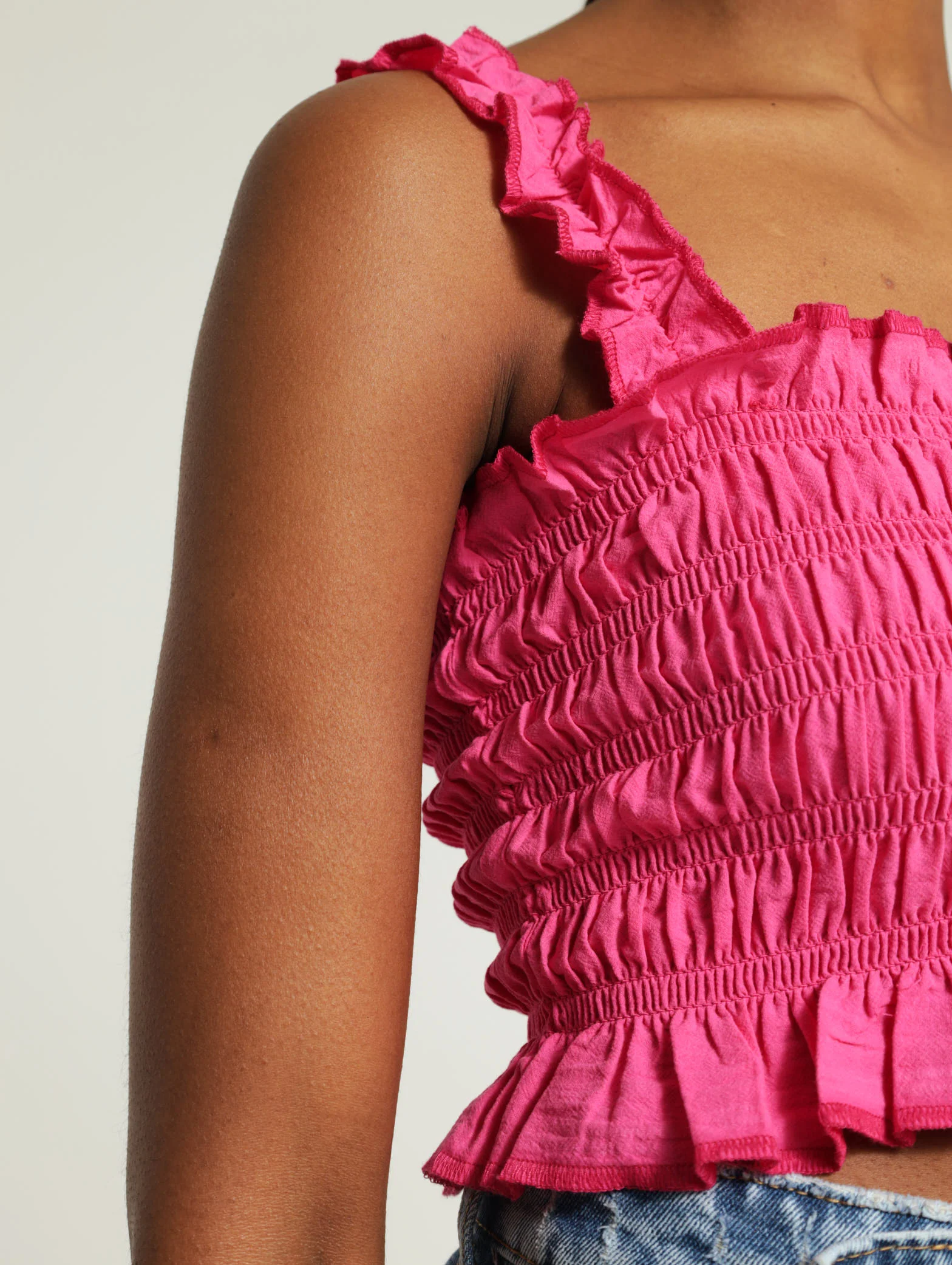 Shirred Cotton Top - Image 5