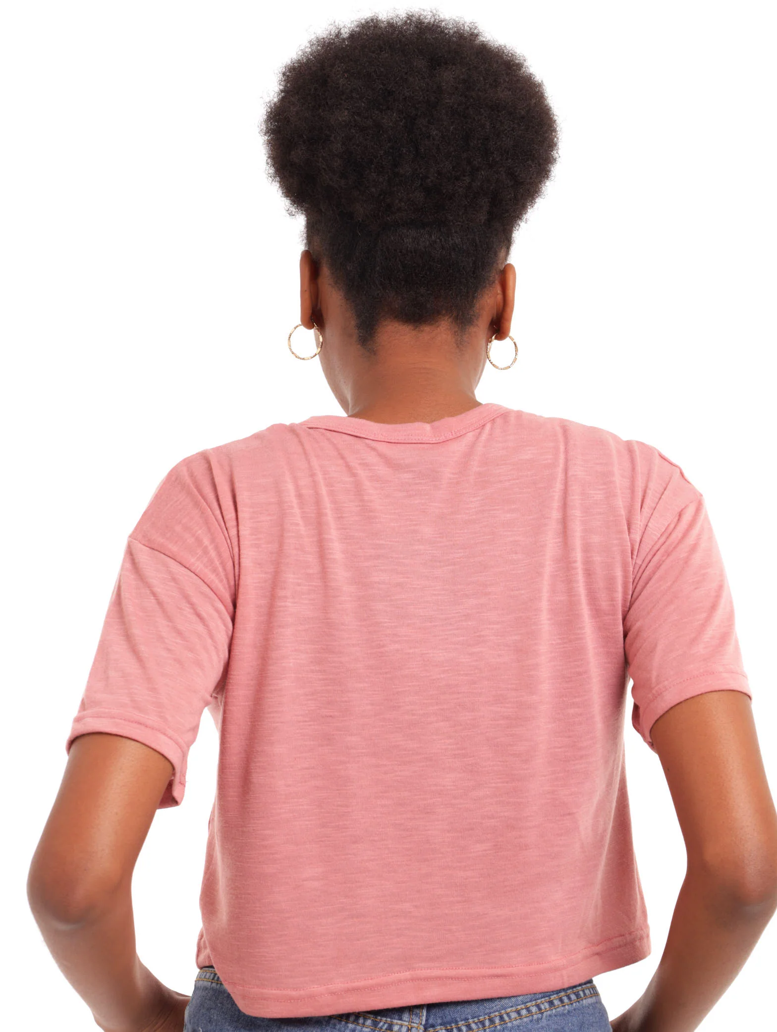 Short Sleeve Mickey Top - Blush - Image 3
