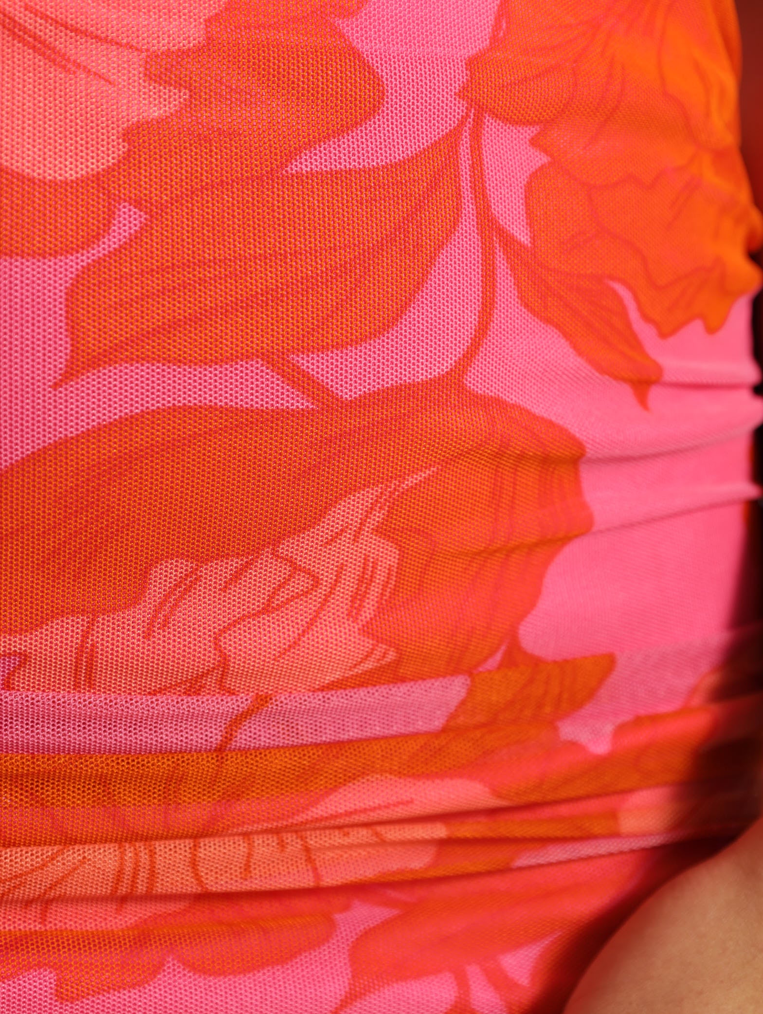 Side Gauged Bodycon Mesh Skirt - Image 5