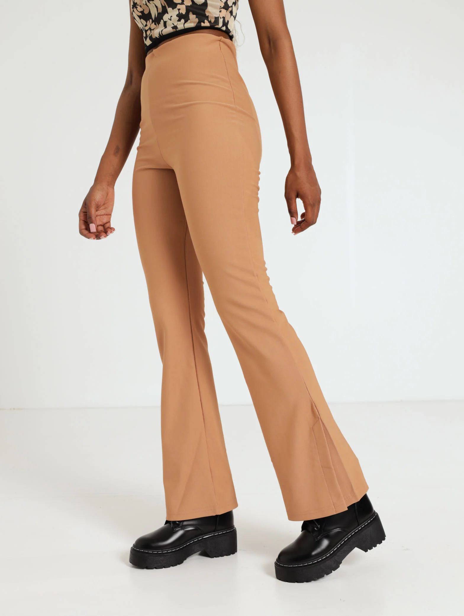 Side Slit Ribb Pant - Image 2