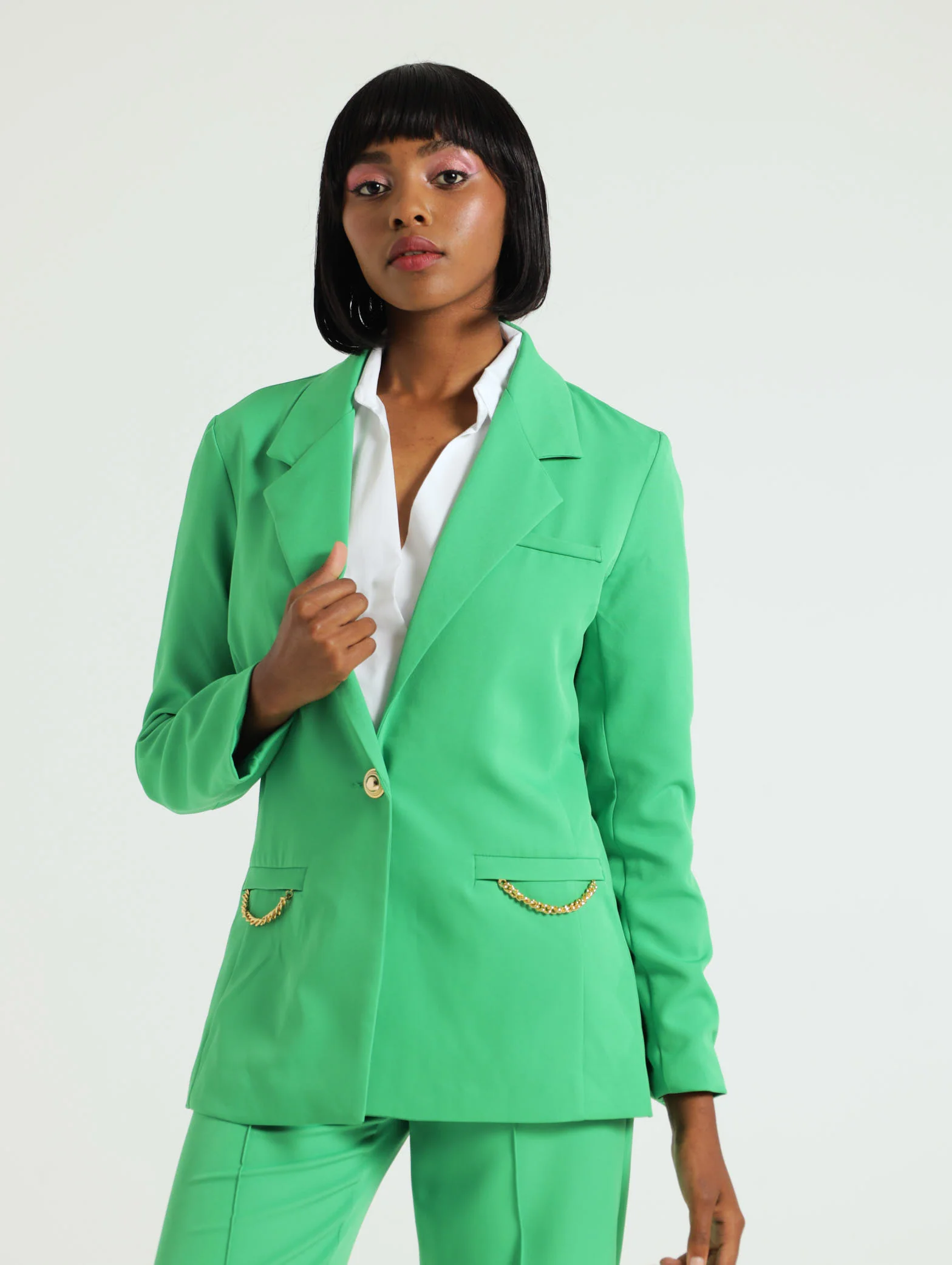 Single Breast Trim Blazer