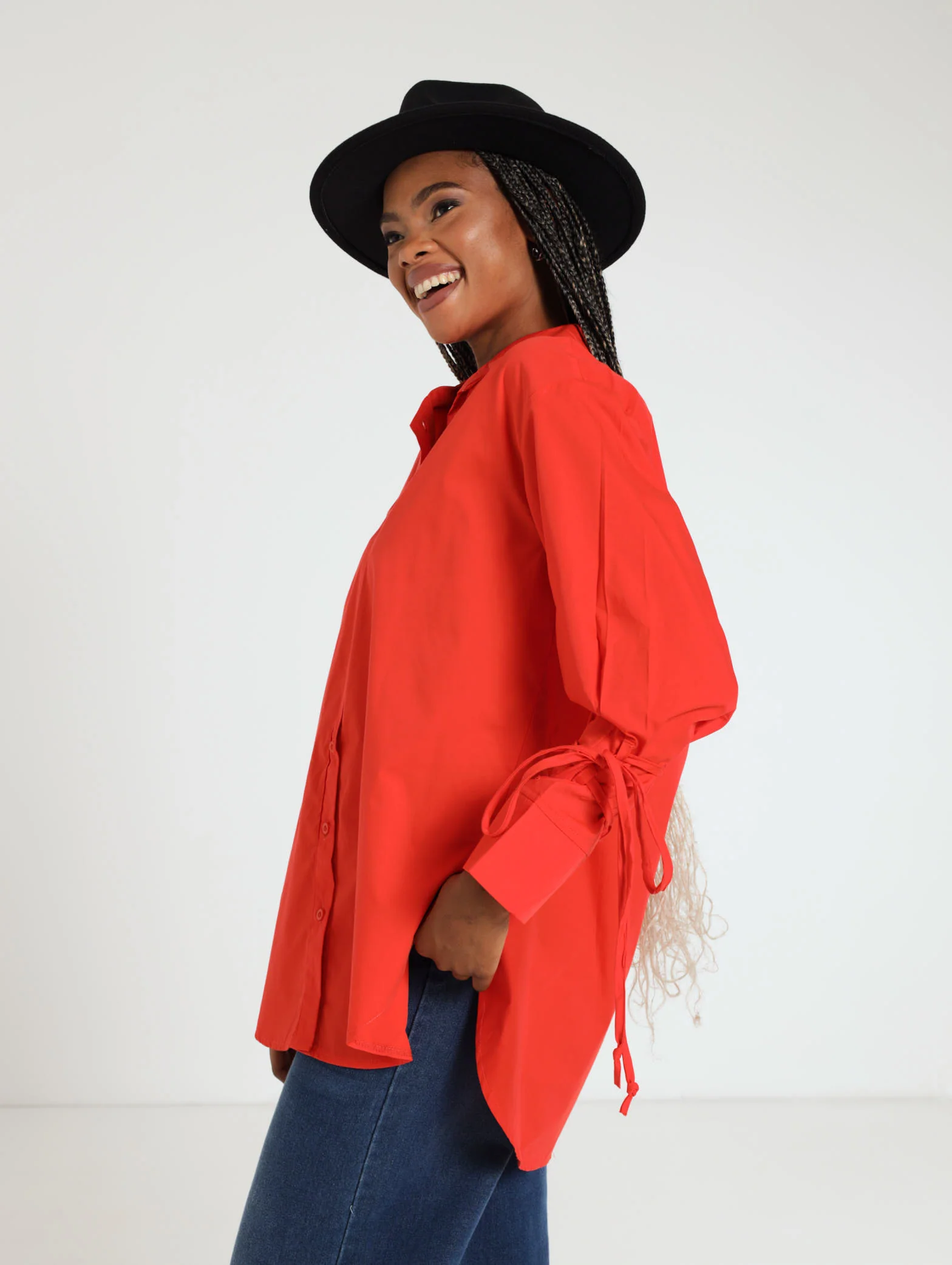 Sleeve Tie Detail Shirt - Image 2
