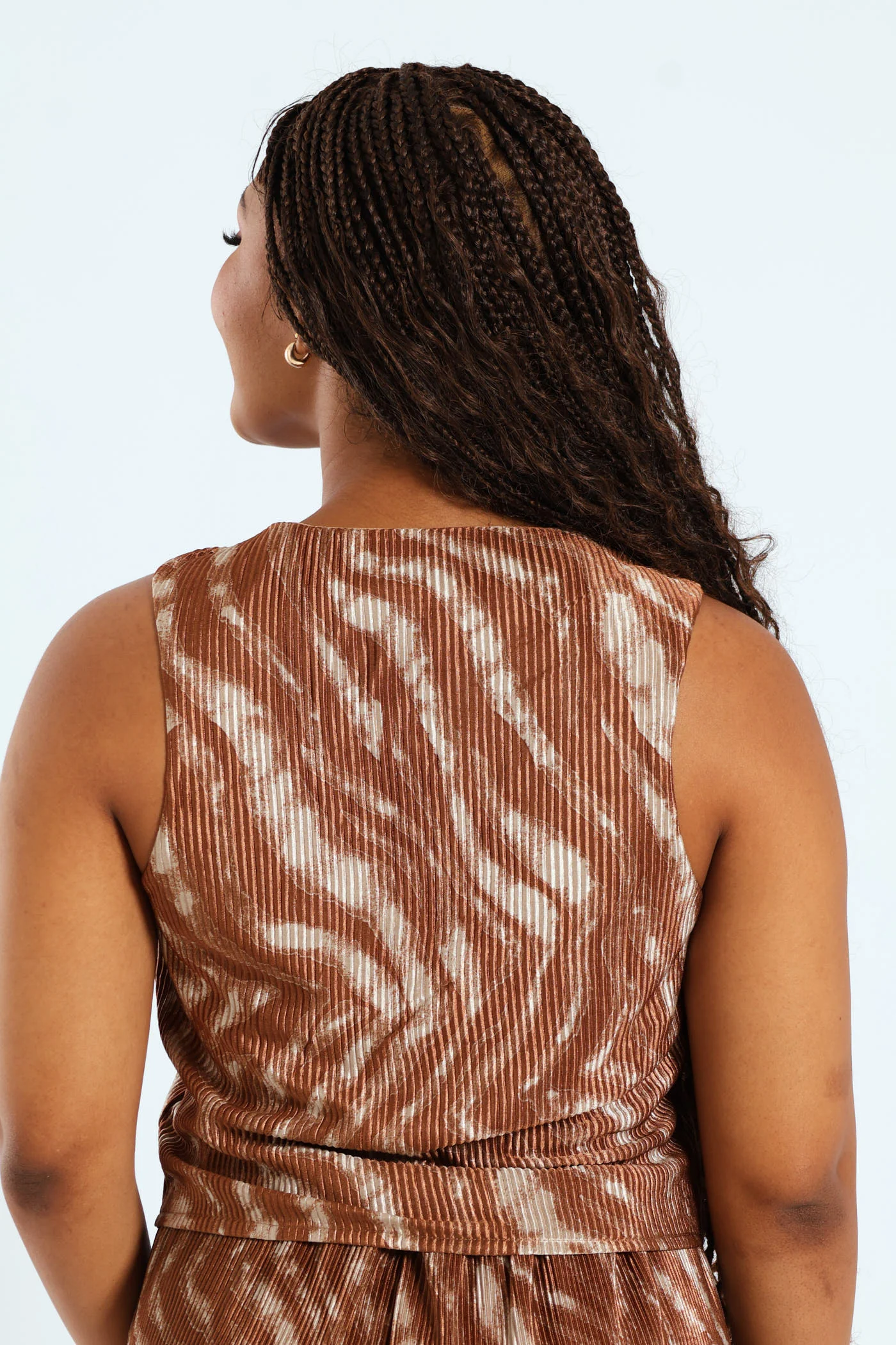 Sleeveless Bodre Waistcoat - Animal - Image 4