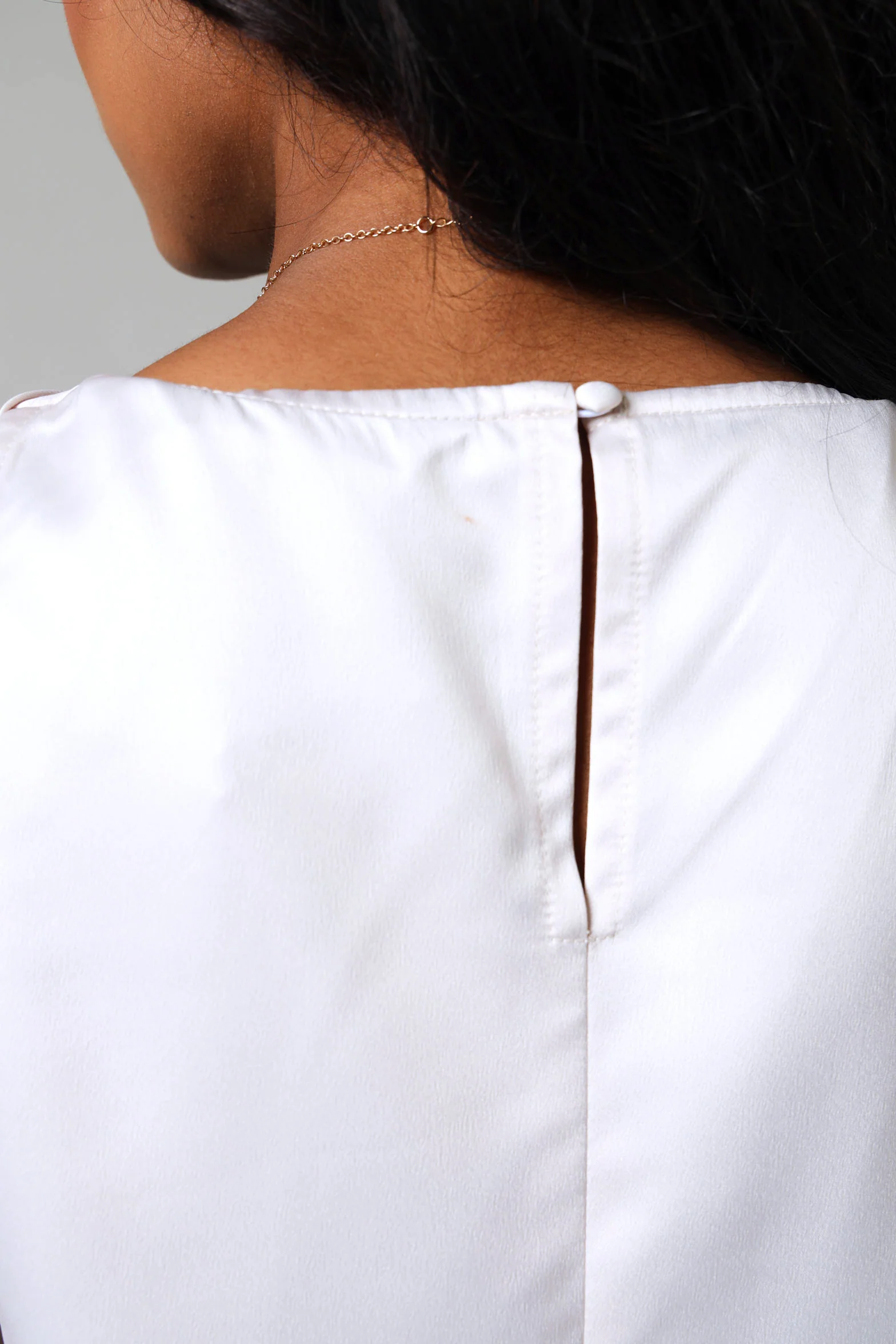 Sleeveless Cowl Neck Top - Champagne - Image 5