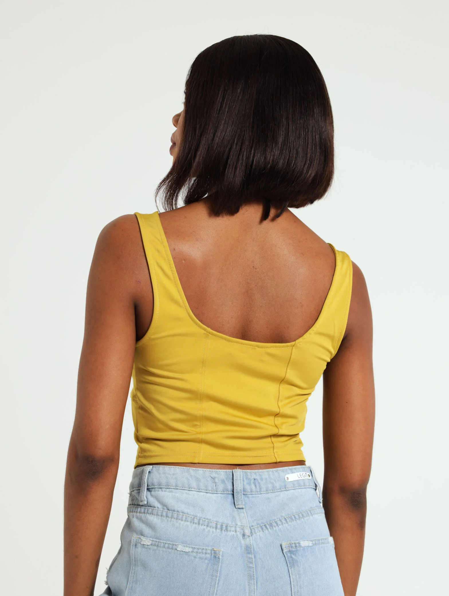 Sleeveless Slinky Corset Top - Image 3