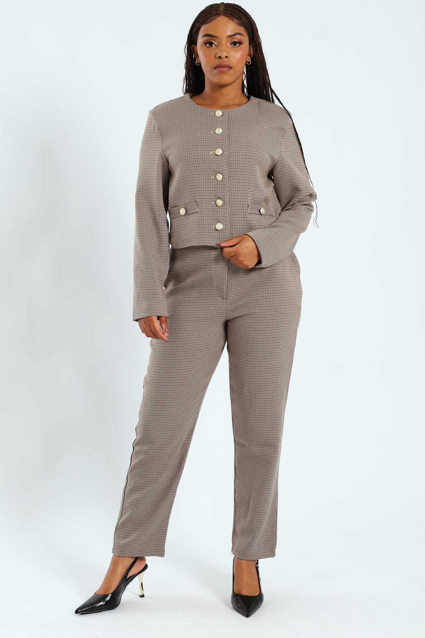 Slimleg Check Pants - Check - Image 2