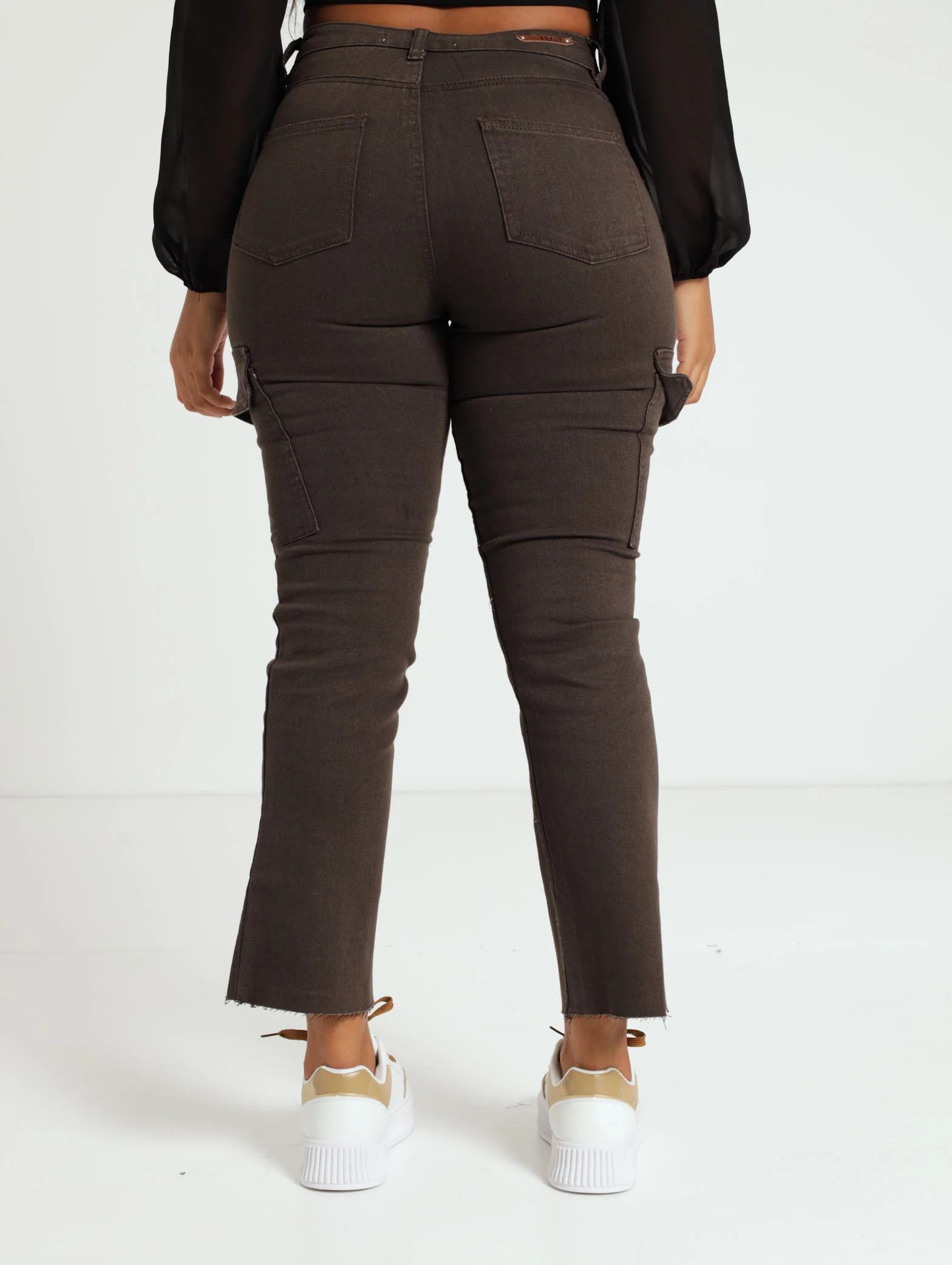 Slimleg Straight Twill Cargo Ankle Jean - Image 4