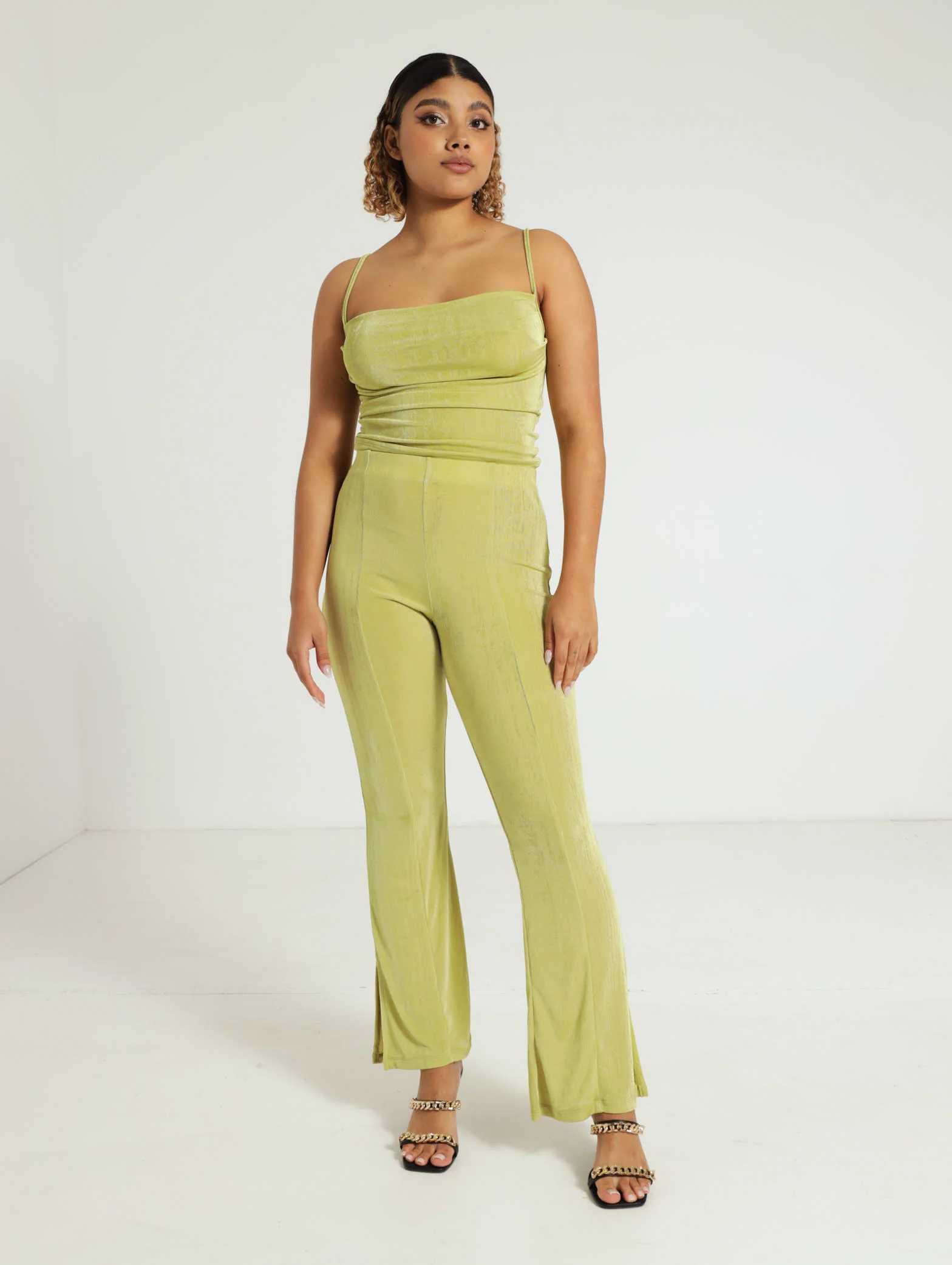 Slinky Cowl Neck Cami Top - Image 2