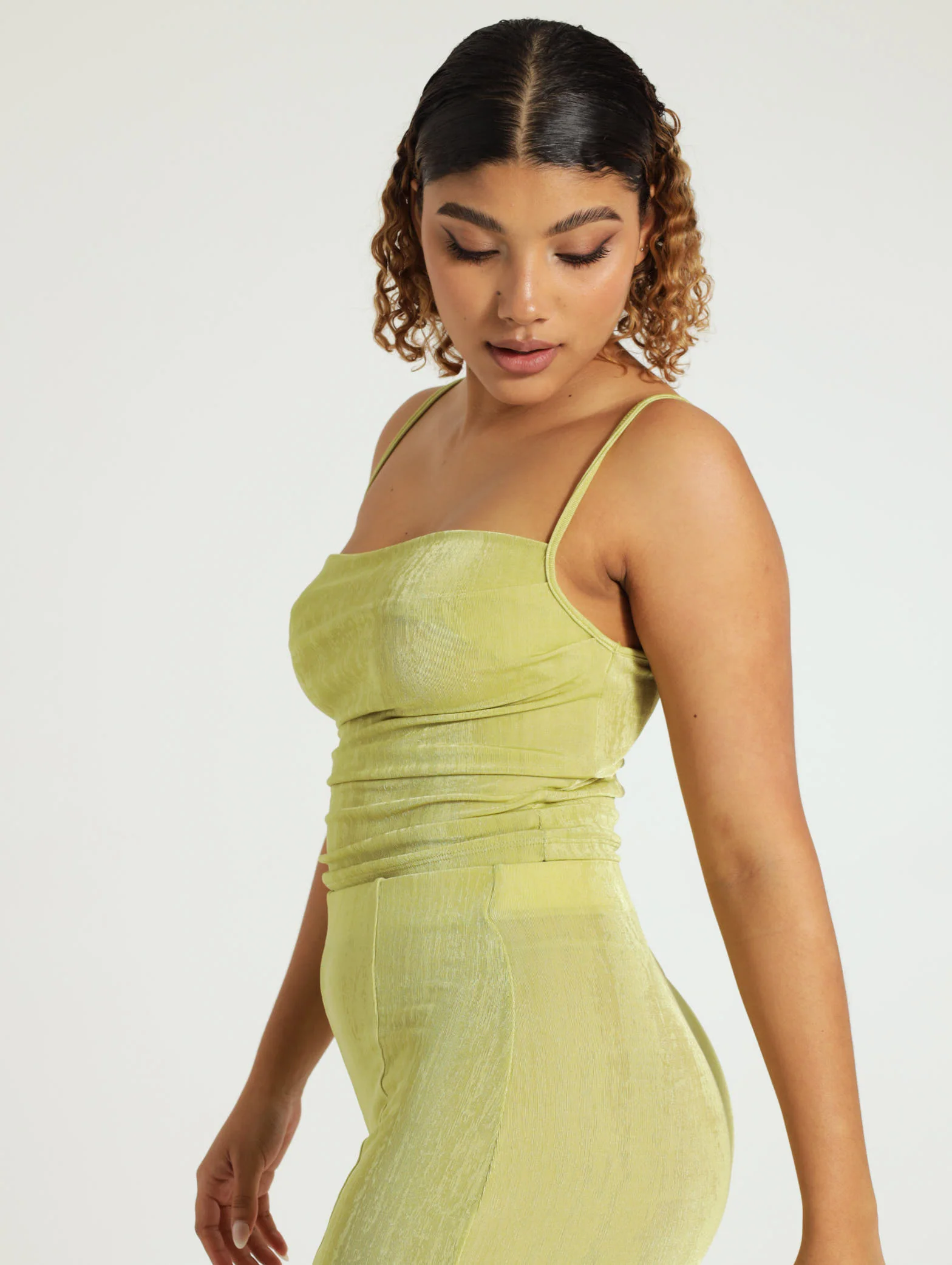 Slinky Cowl Neck Cami Top - Image 3