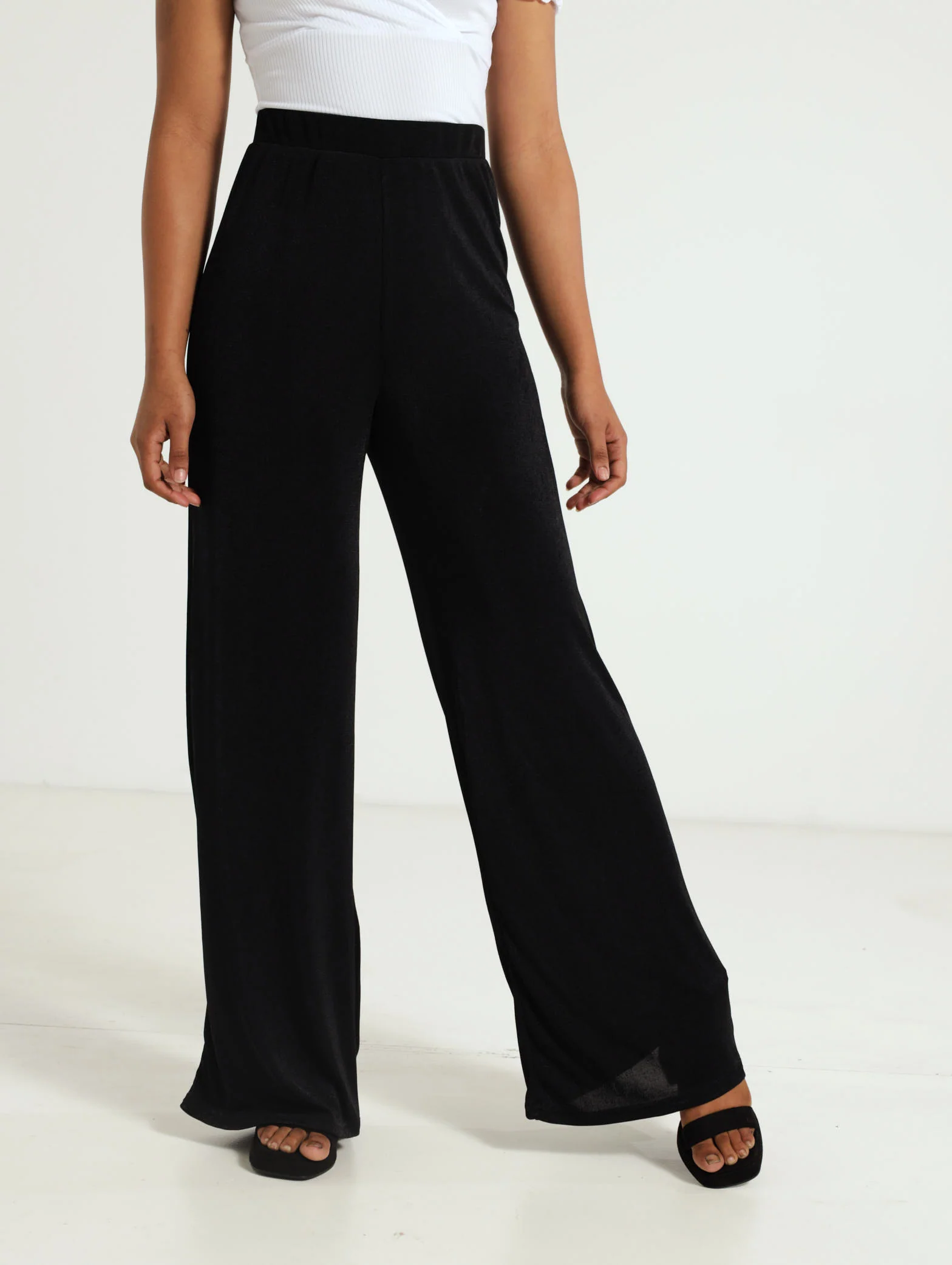 Slinky Wideleg Pants