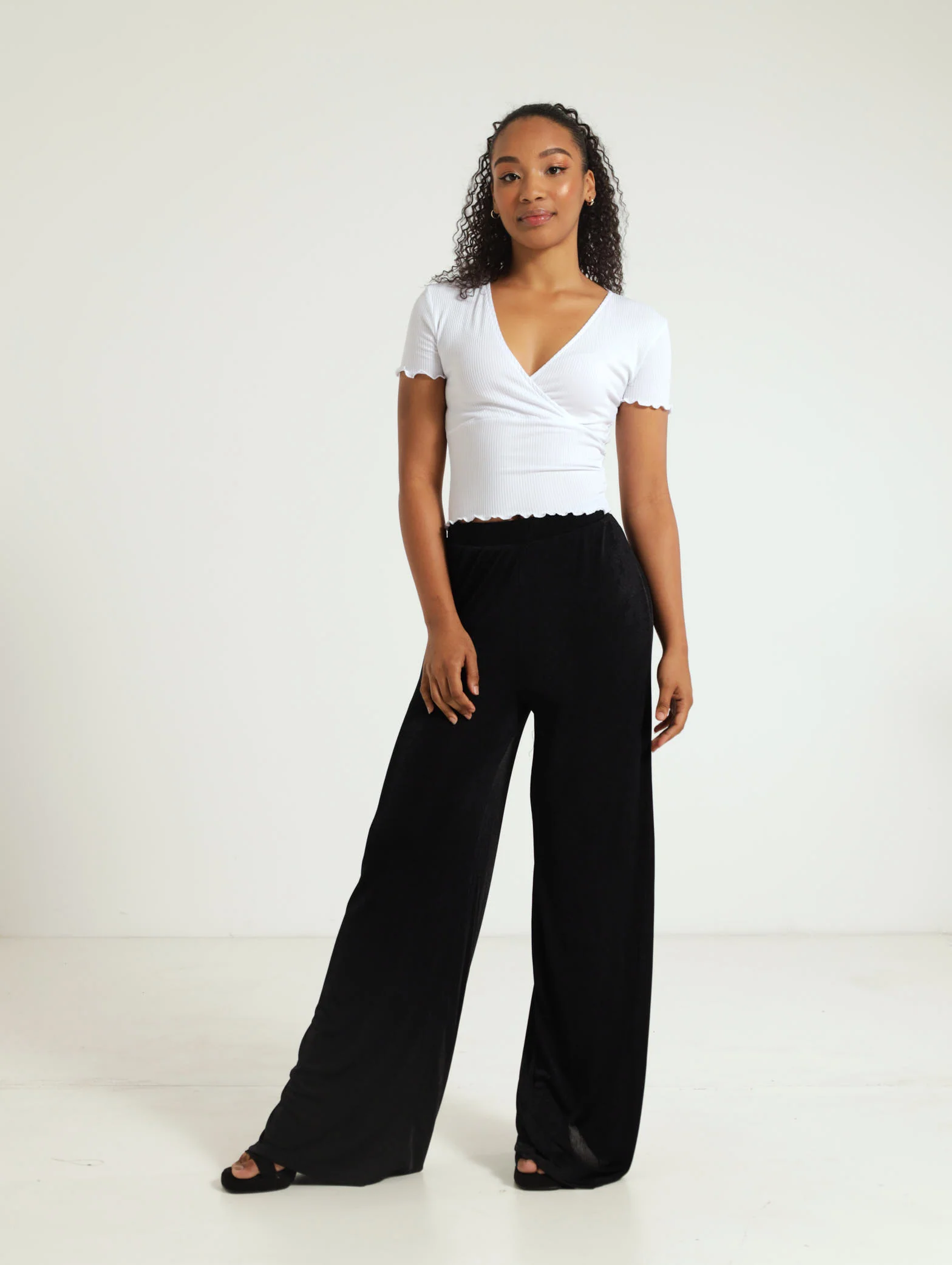 Slinky Wideleg Pants - Image 4