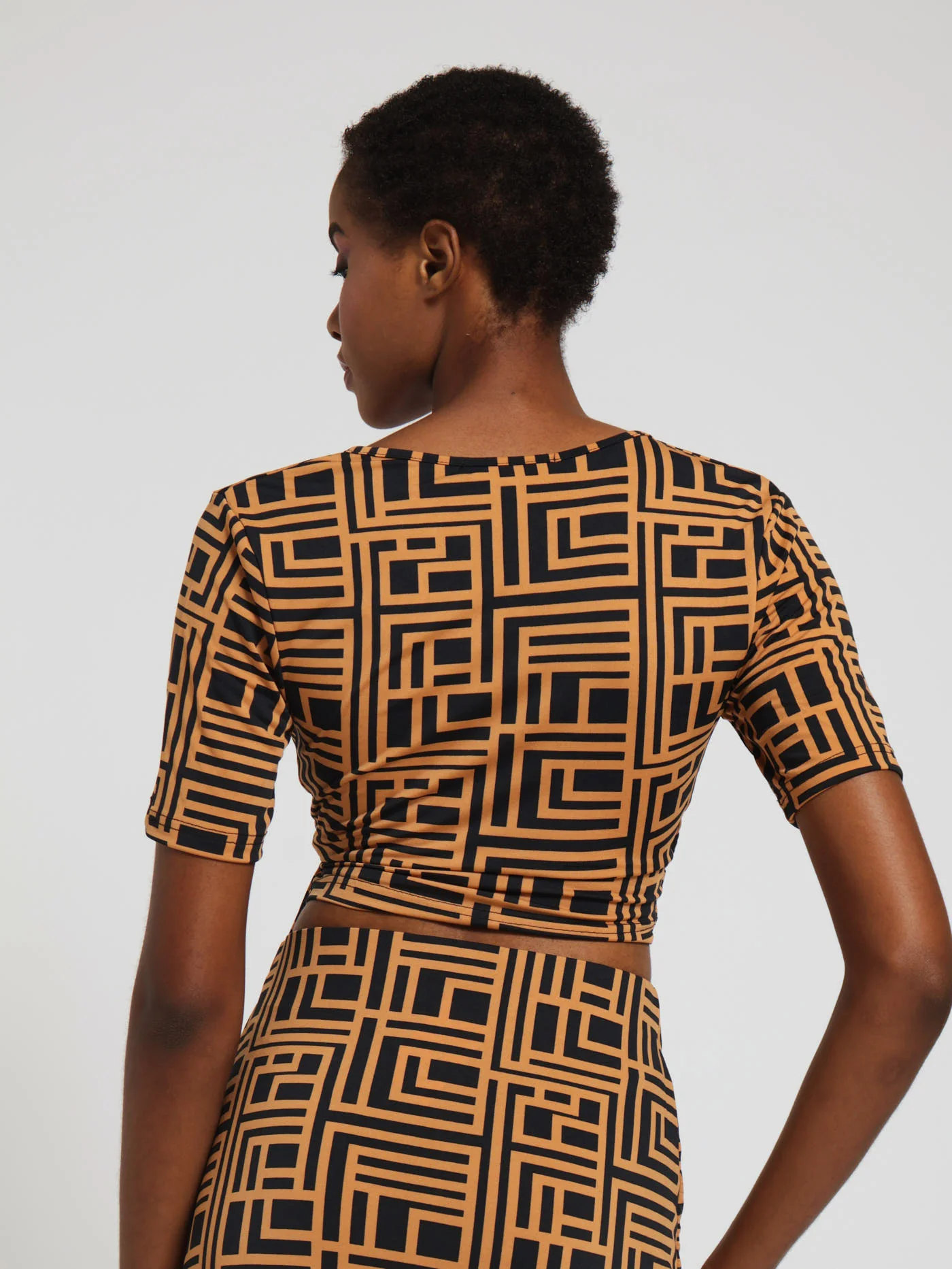 Slinky Wrap Short Sleeve Top - Image 3