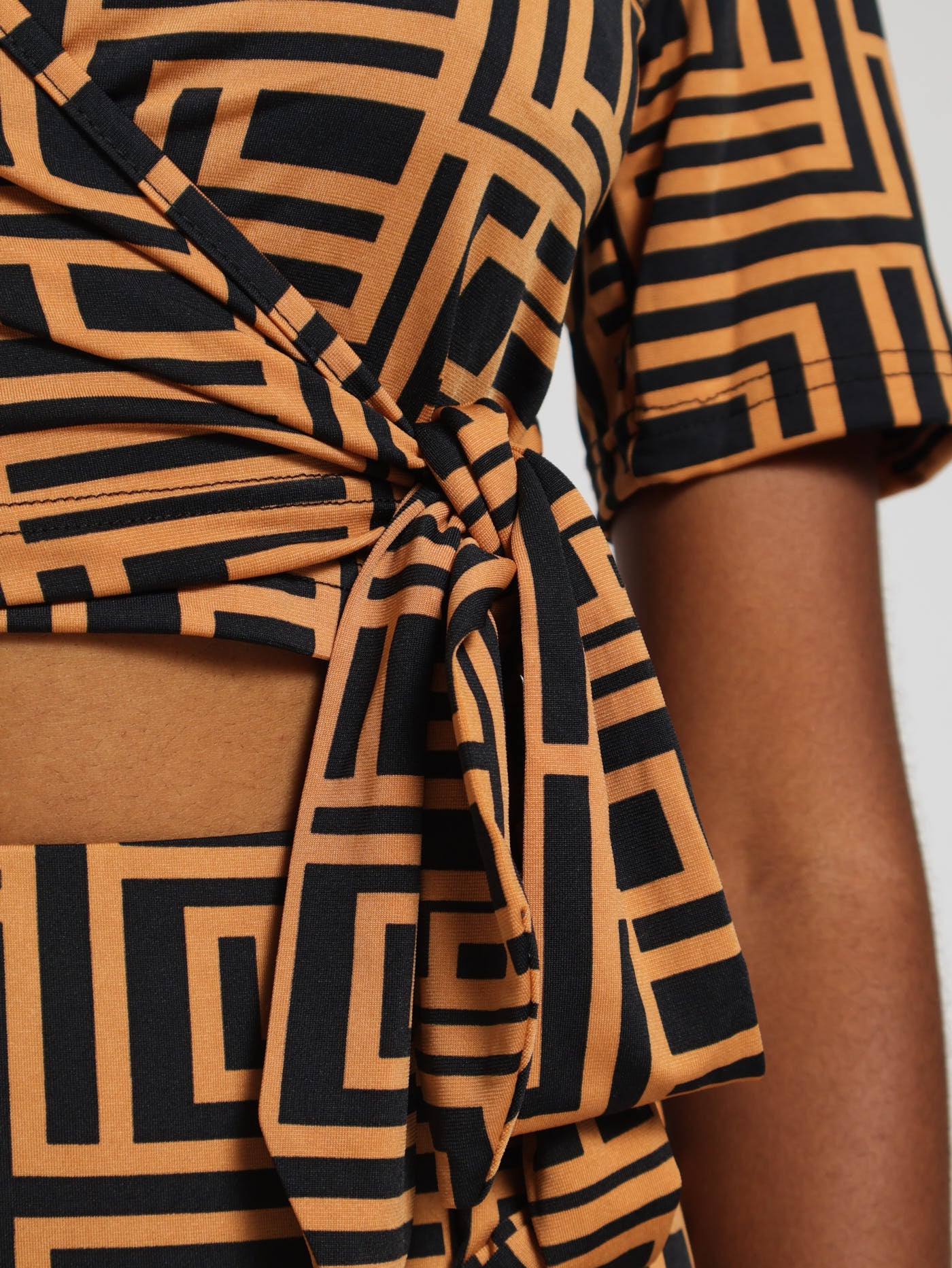 Slinky Wrap Short Sleeve Top - Image 4