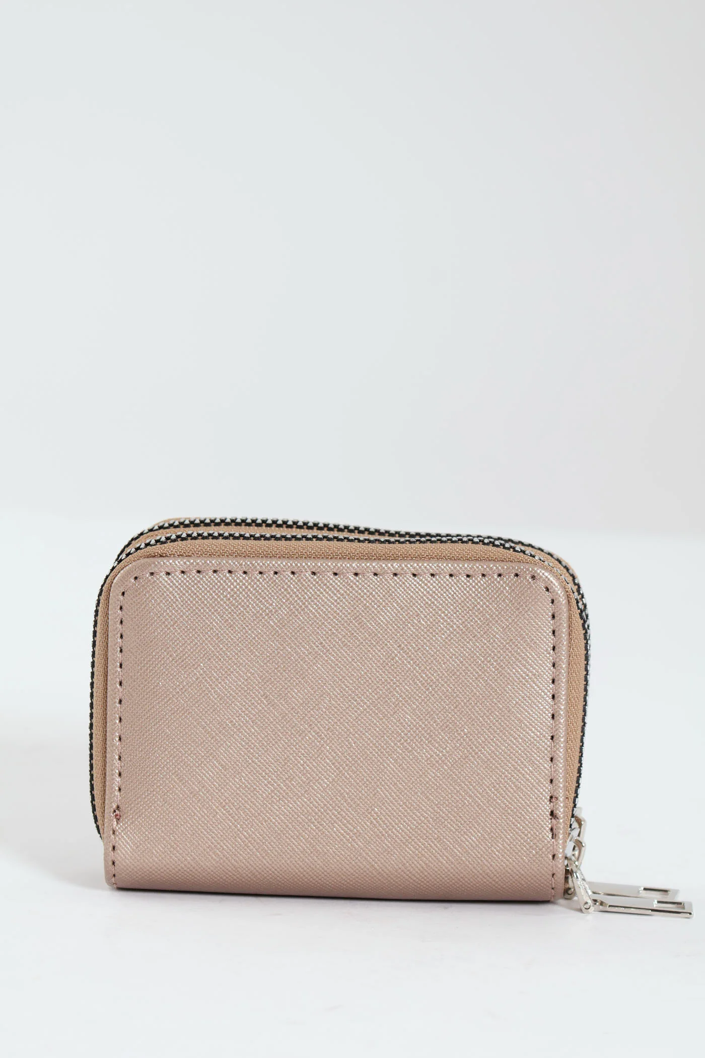 Slogan Double Zip Wallet - Gunmetal - Image 4