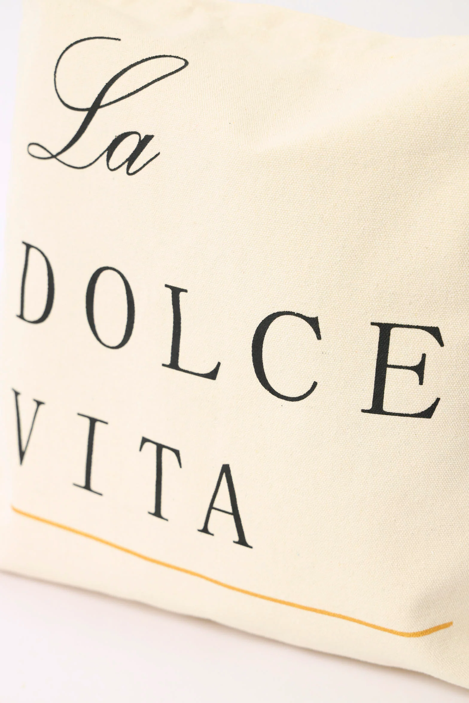 Slogan Print Canvas Shopper Bag - Natural - Image 3